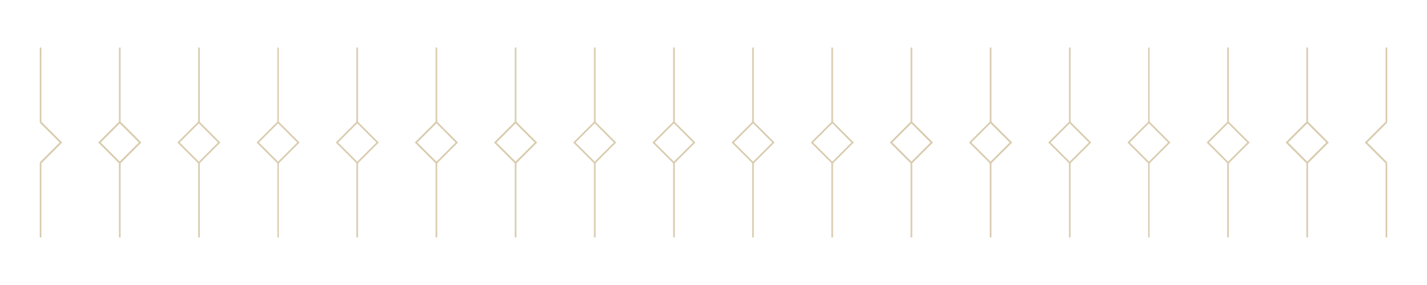 Pattern of beige lines and diamond shapes on a black background.