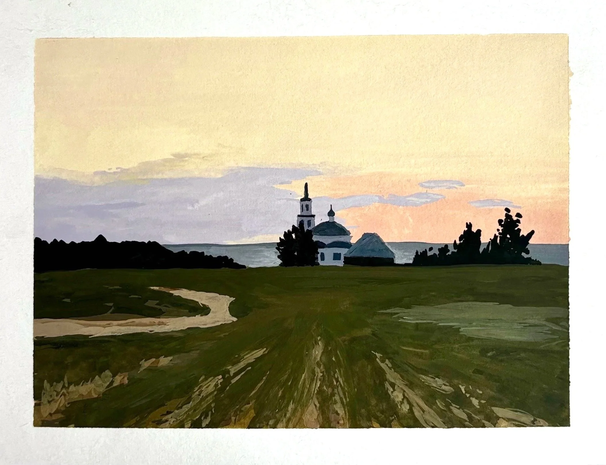 Recreation: Isaac Levitan's "Just Before Evening Falls" 1890