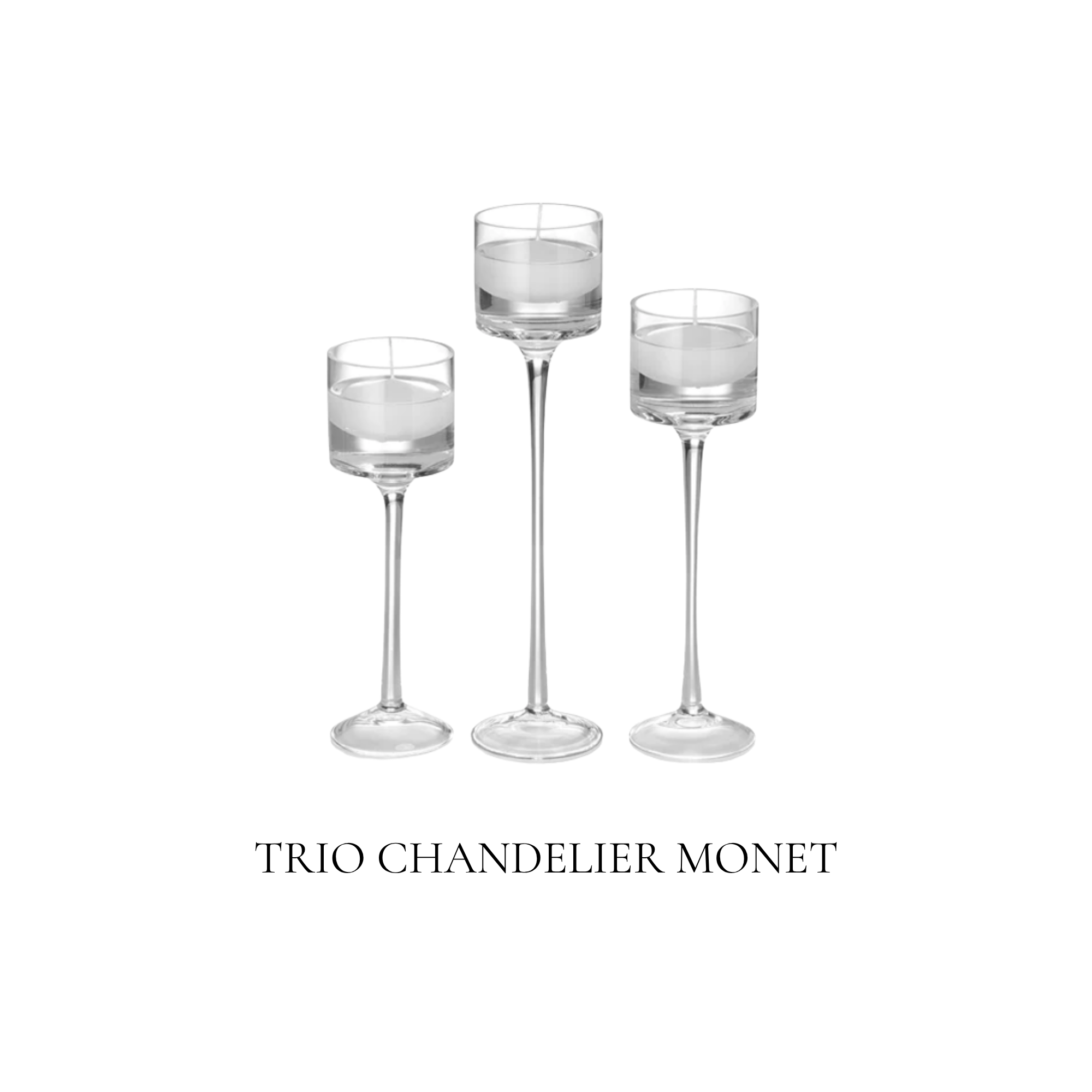 Trio chandeliers sur pied en location pour mariages et evenements
