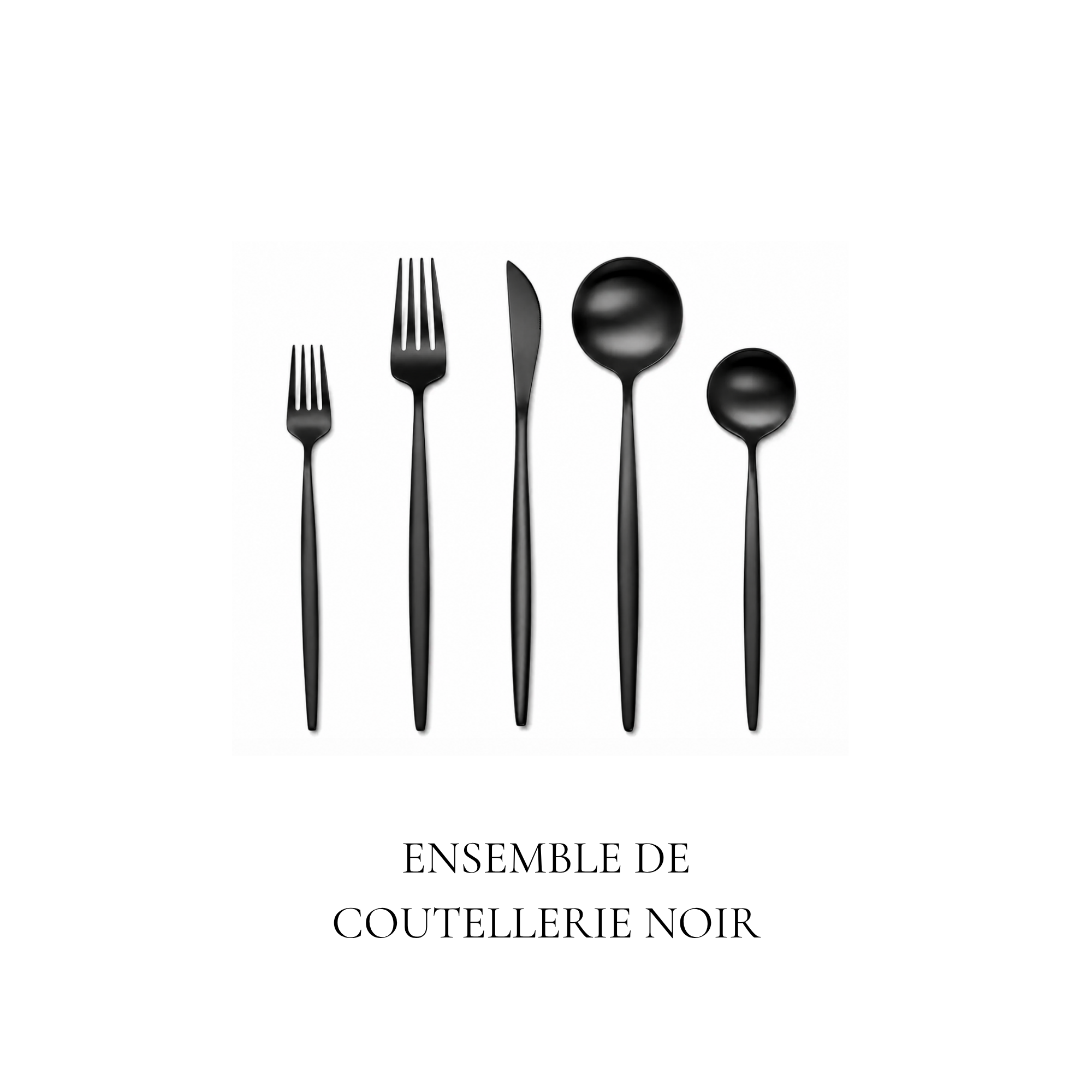 coutellerie noir location mariage evenement laurentides