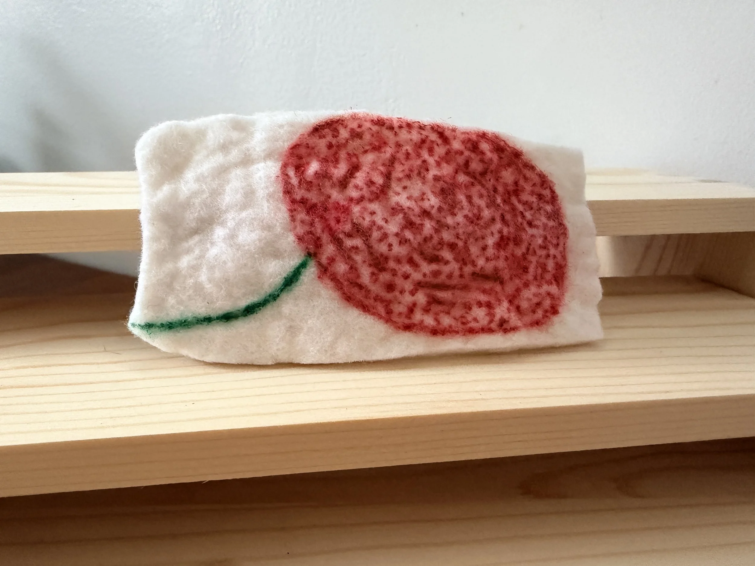Red Flower Barrette