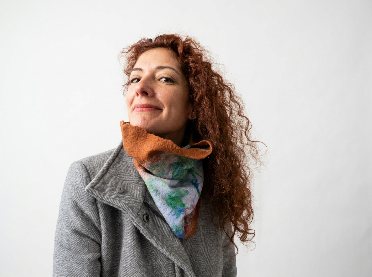 Brown & Blue Neck Warmer