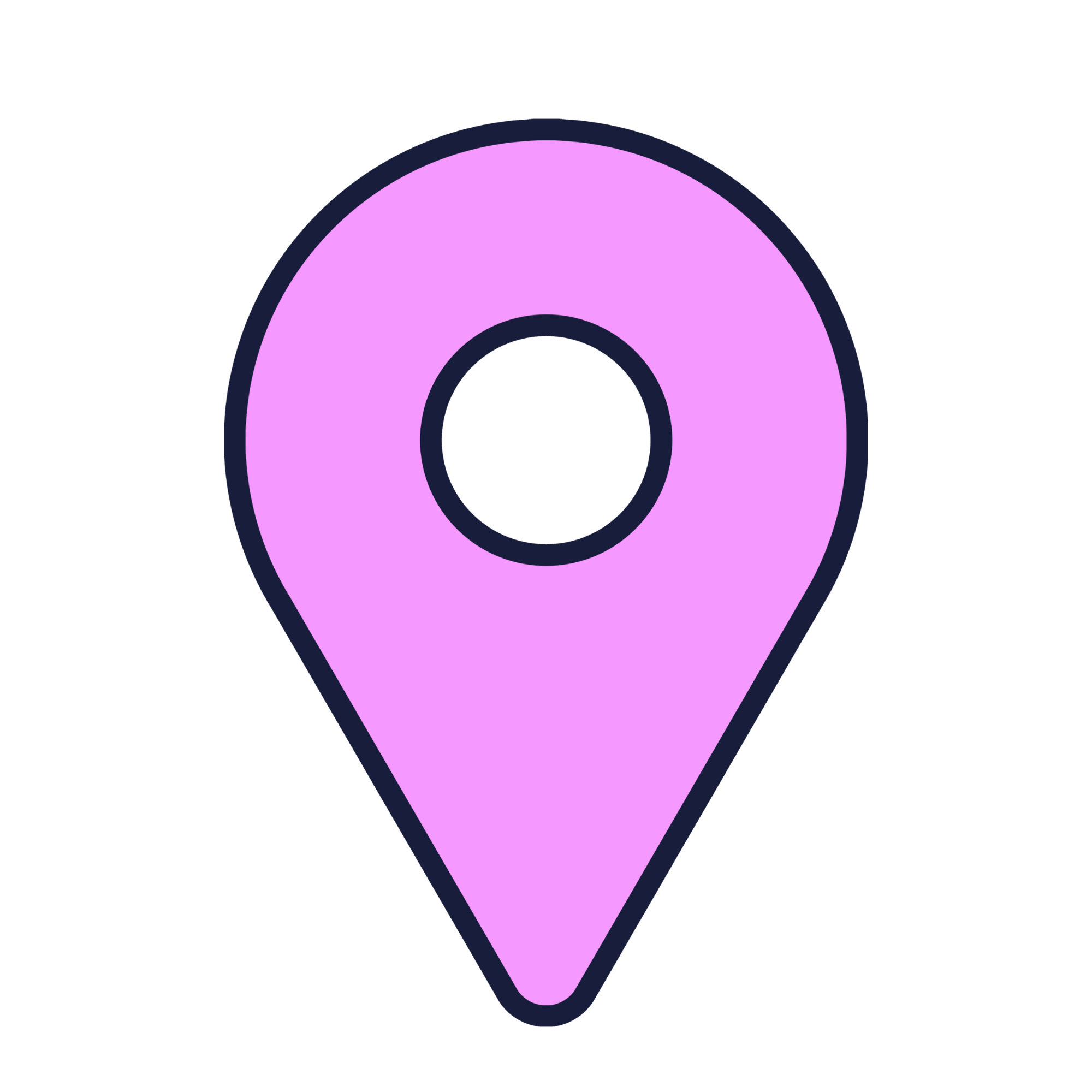 pink map marker