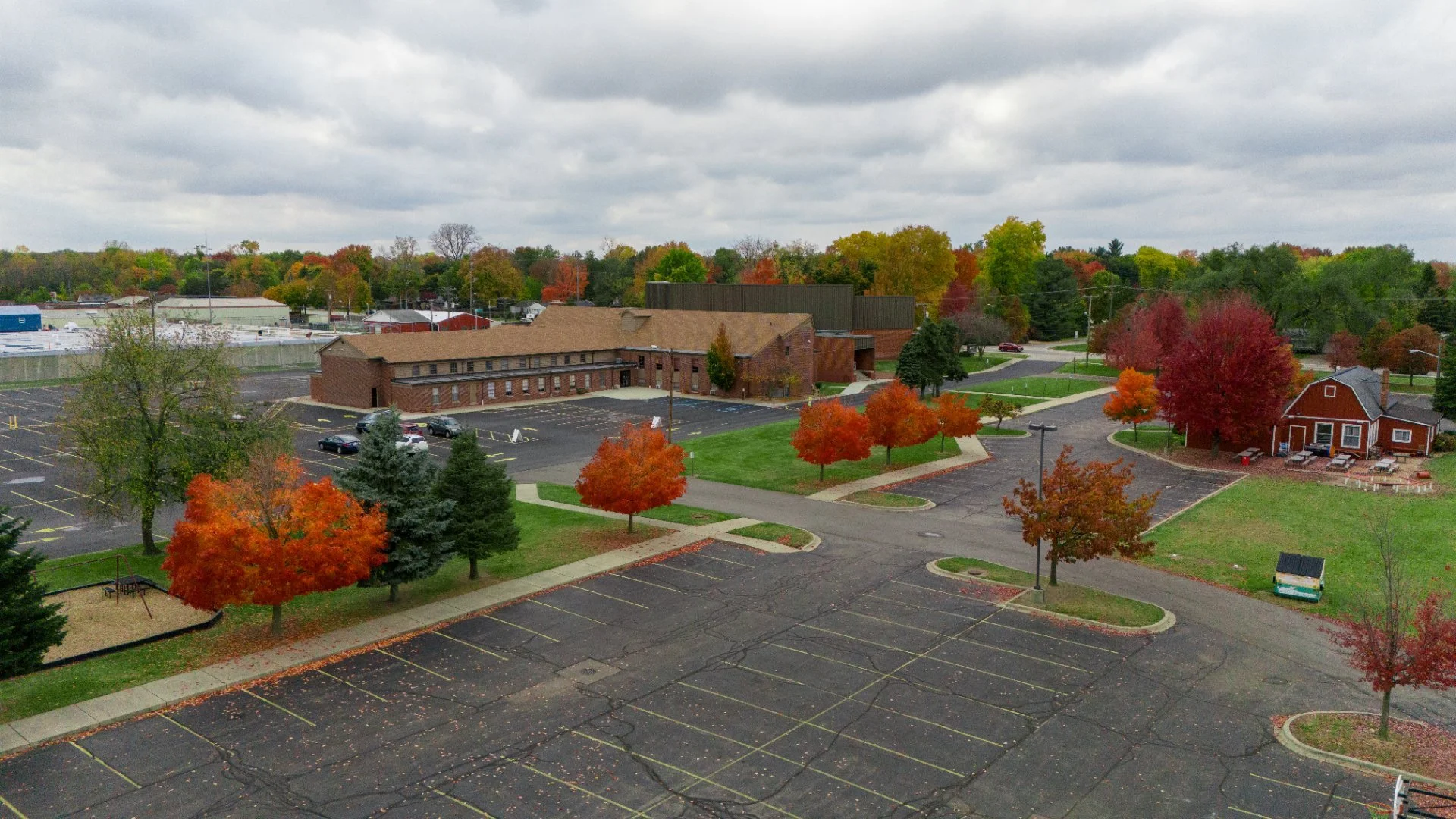 D Morby Media Photographer Drone photo of church campus.jpg
