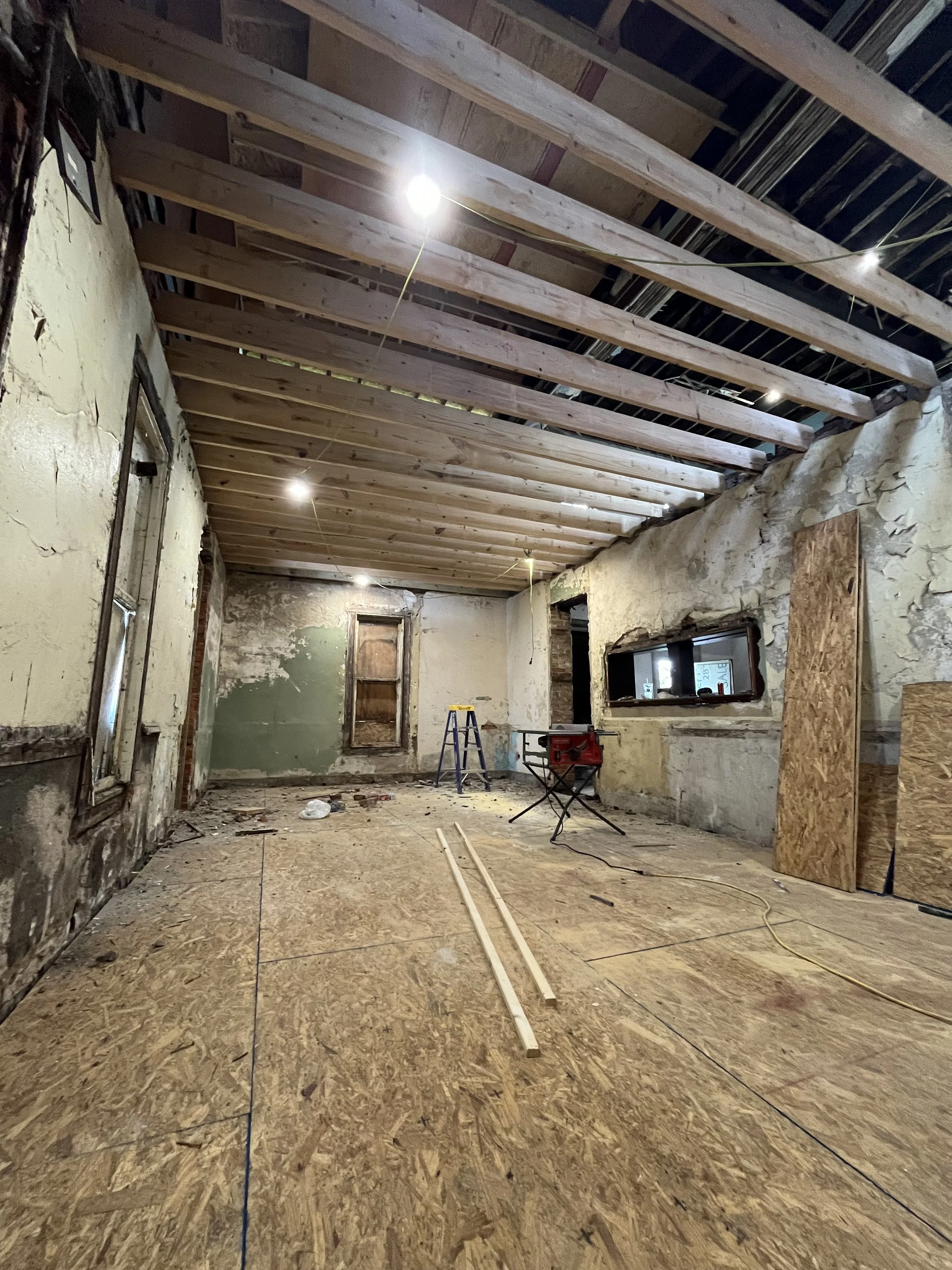 First floor subfloor finished up.