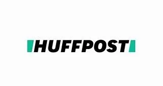 HuffPost logo with black text and green accents on a white background.