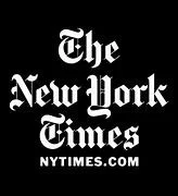 The New York Times logo in black and white.