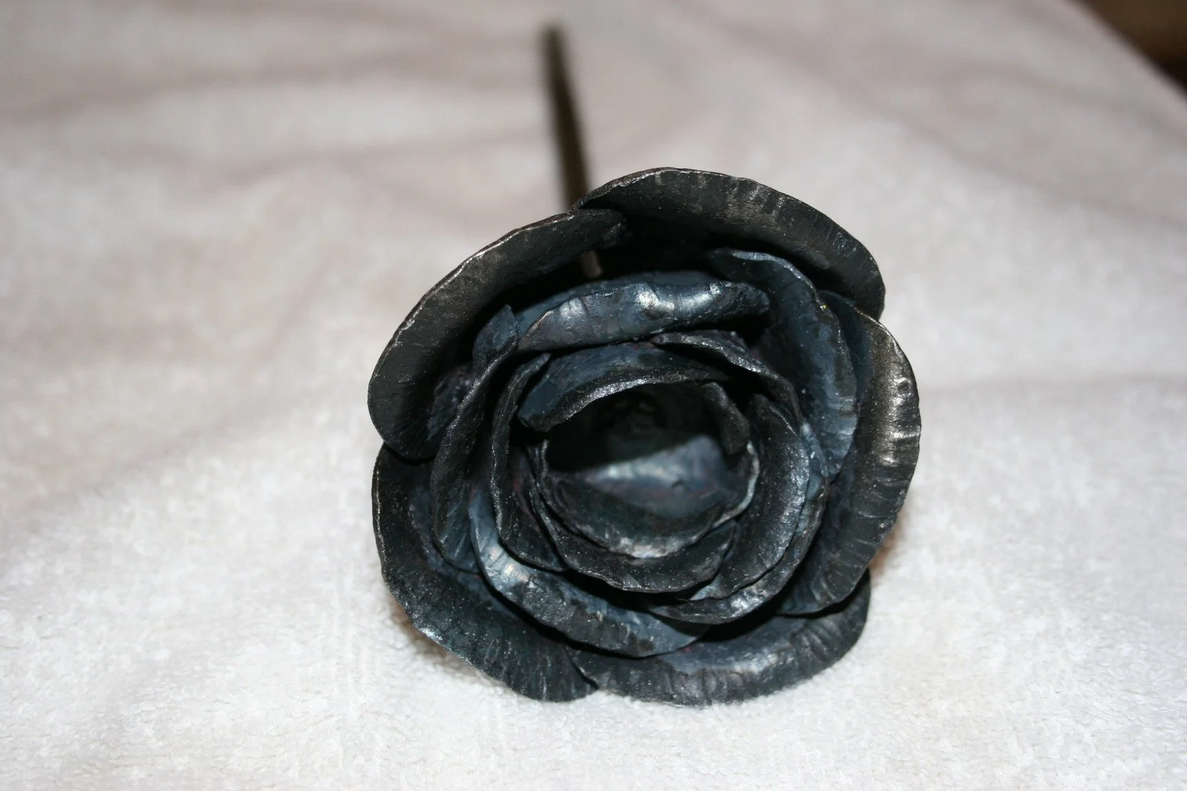 Forged Rose for my wife Karen 001.JPG