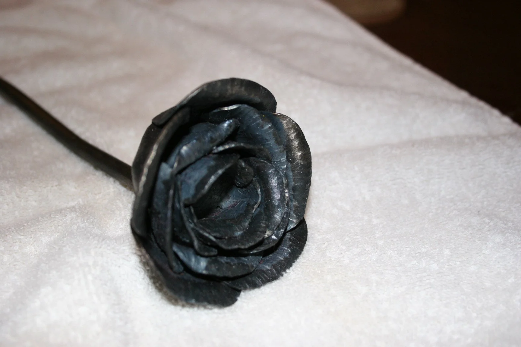 Forged Rose for my wife Karen 002.JPG