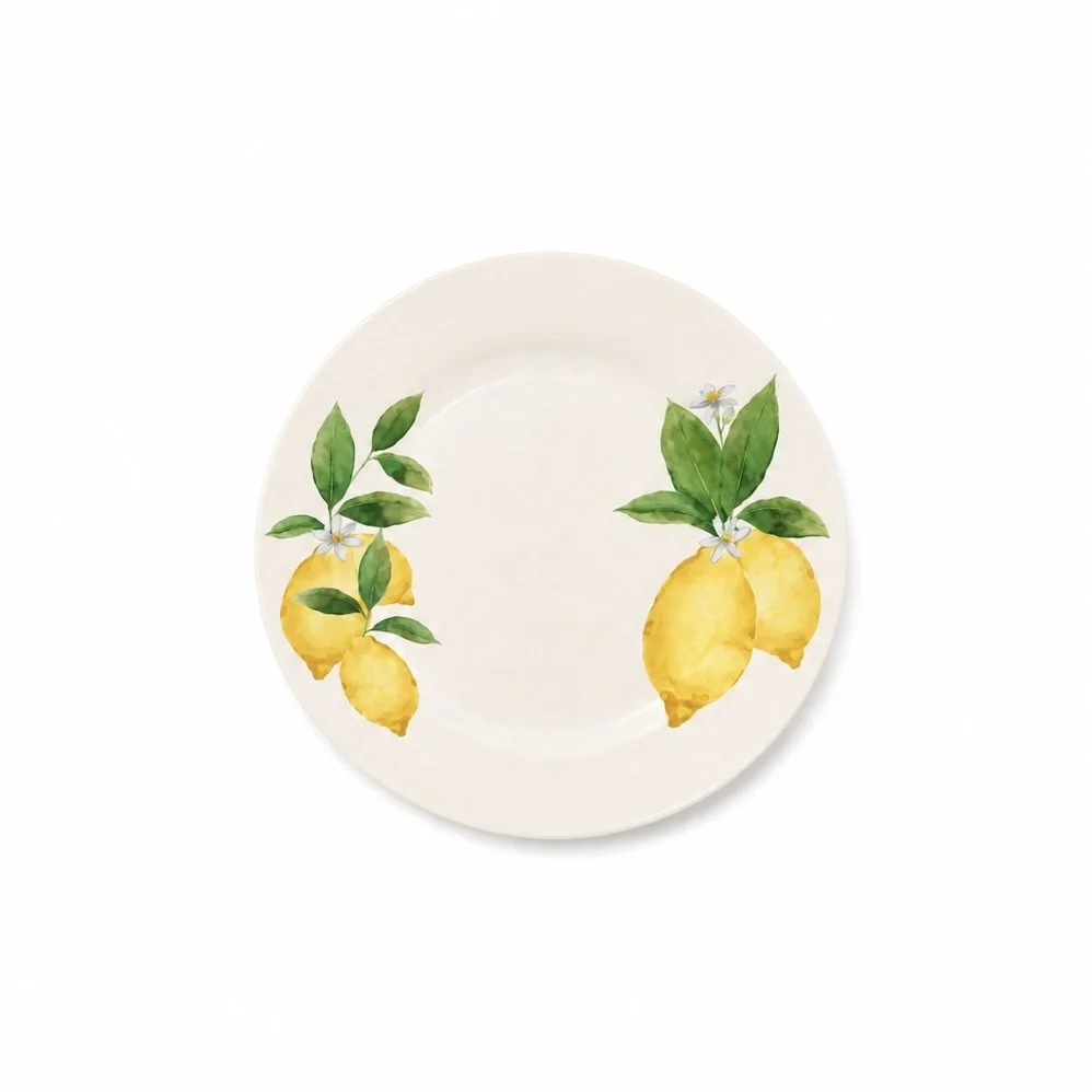 Lemon Garden Salad Plate