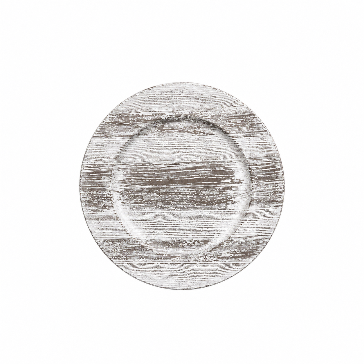 Whitewashed Wood Charger Plate