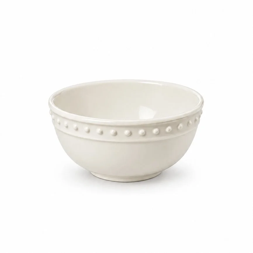 Ivory Beaded Bowl