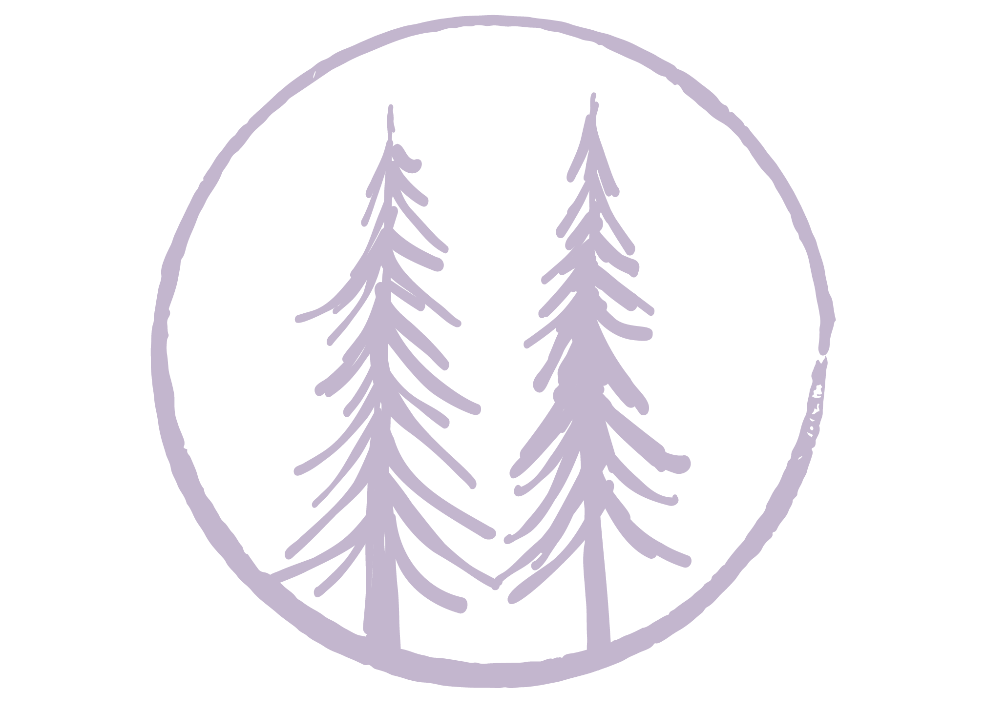 Icon with two trees.