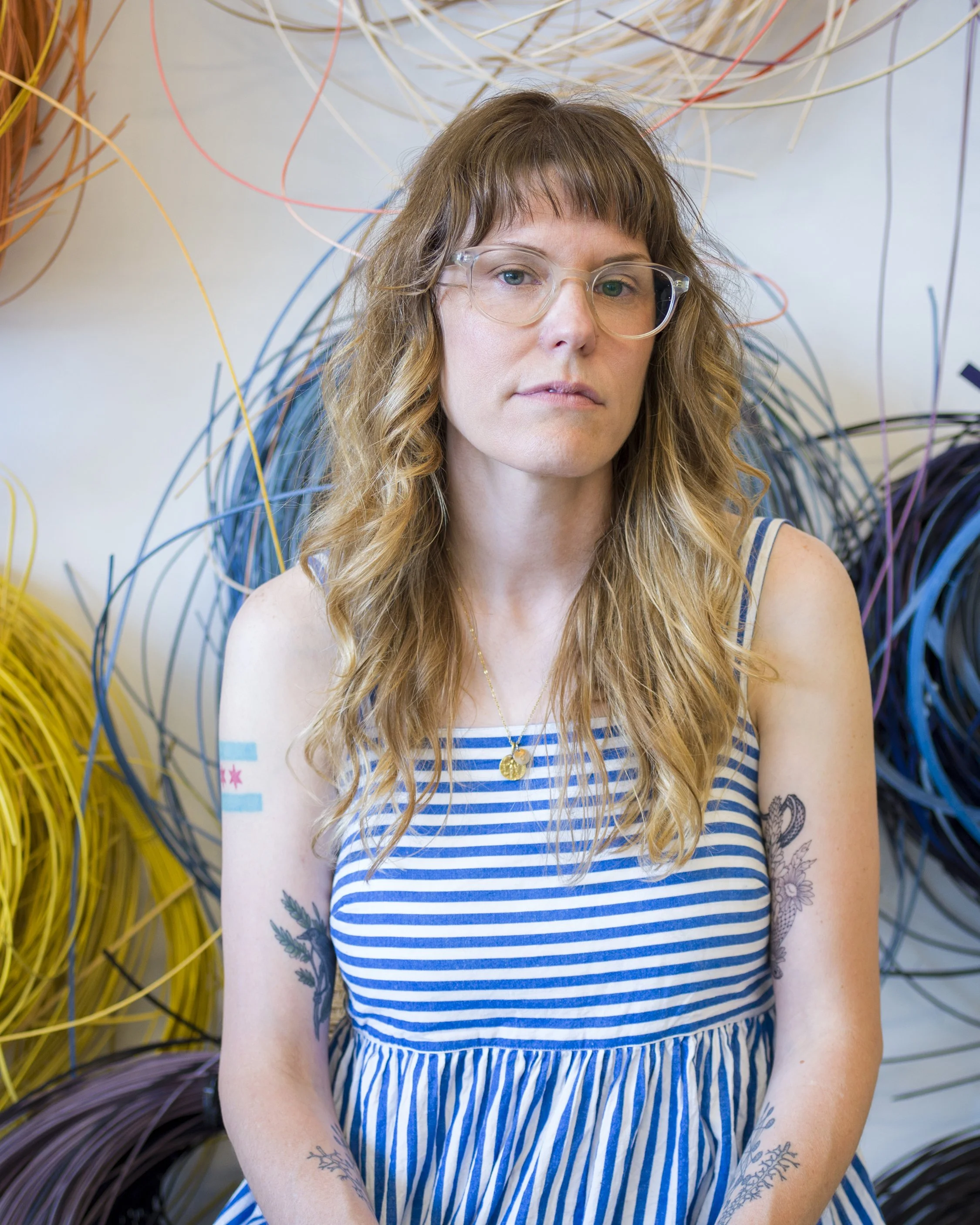 Dee Clements Studio Herron is the art studio of weaver and sculptor sculptural basketry ceramics and painting 3D Design from Cranbrook Academy of Art
