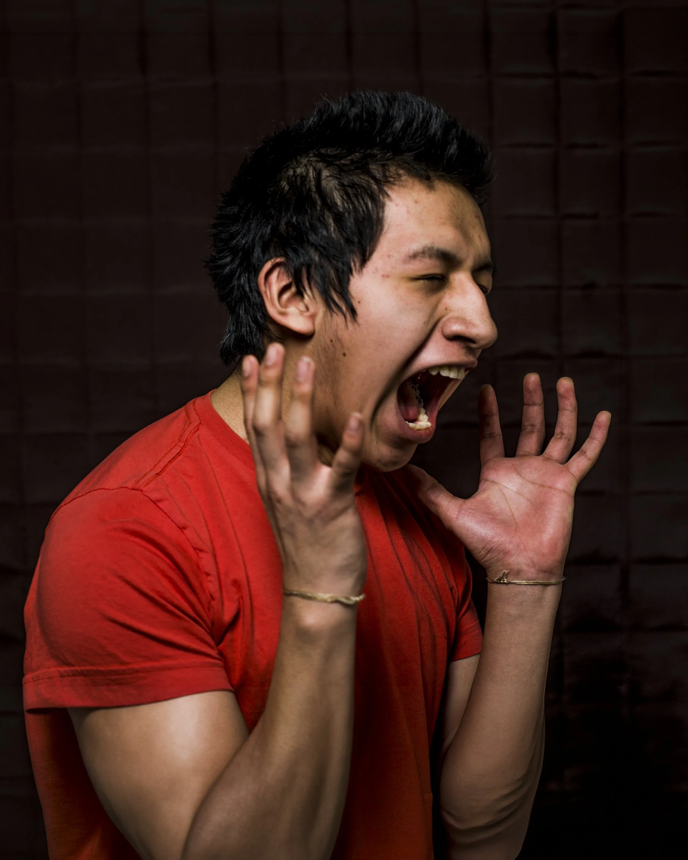 Scream kids passion yell New York studio anger