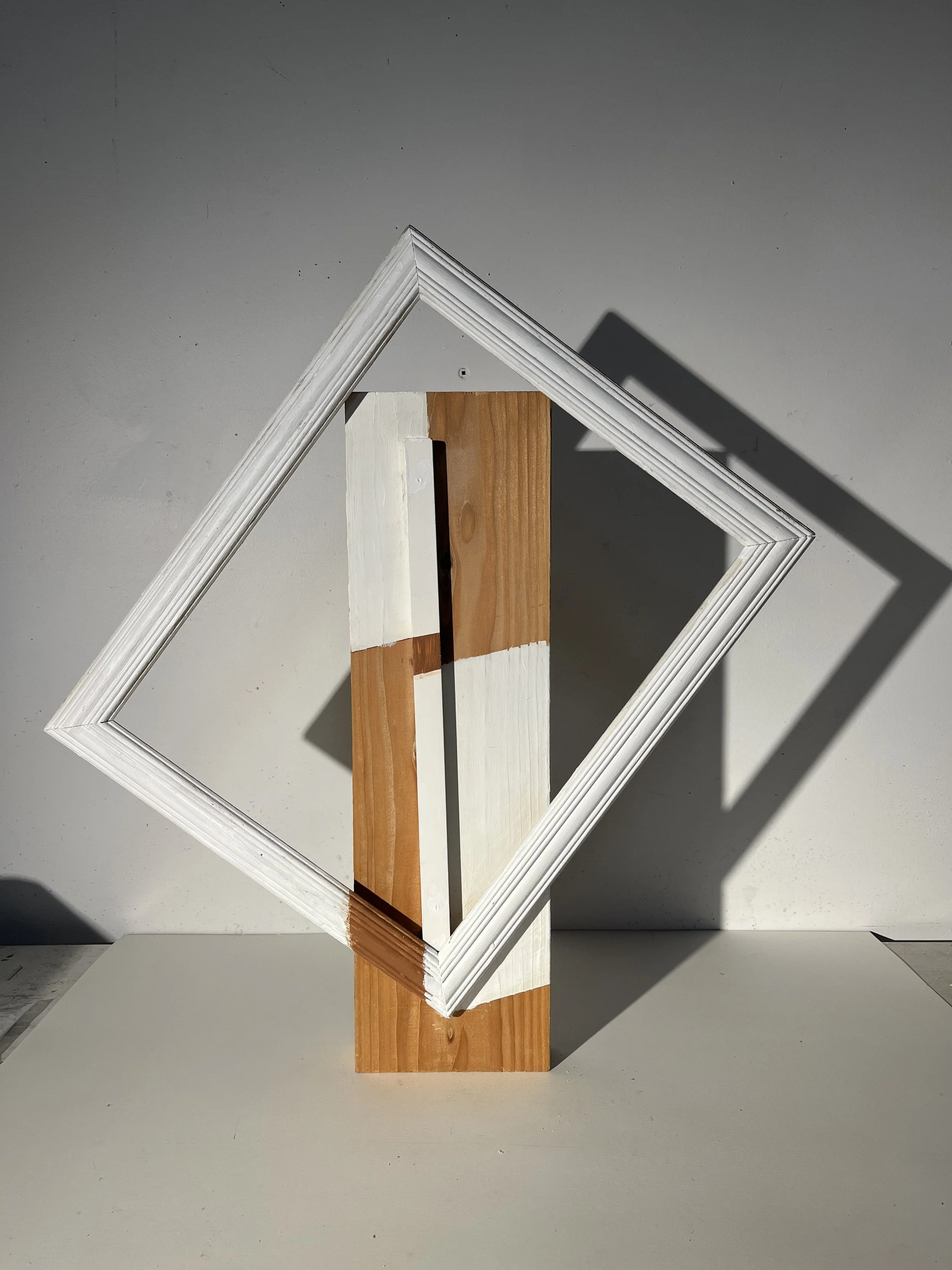 Framed, 32 x 21 x 14", Wood & Paint,  2025