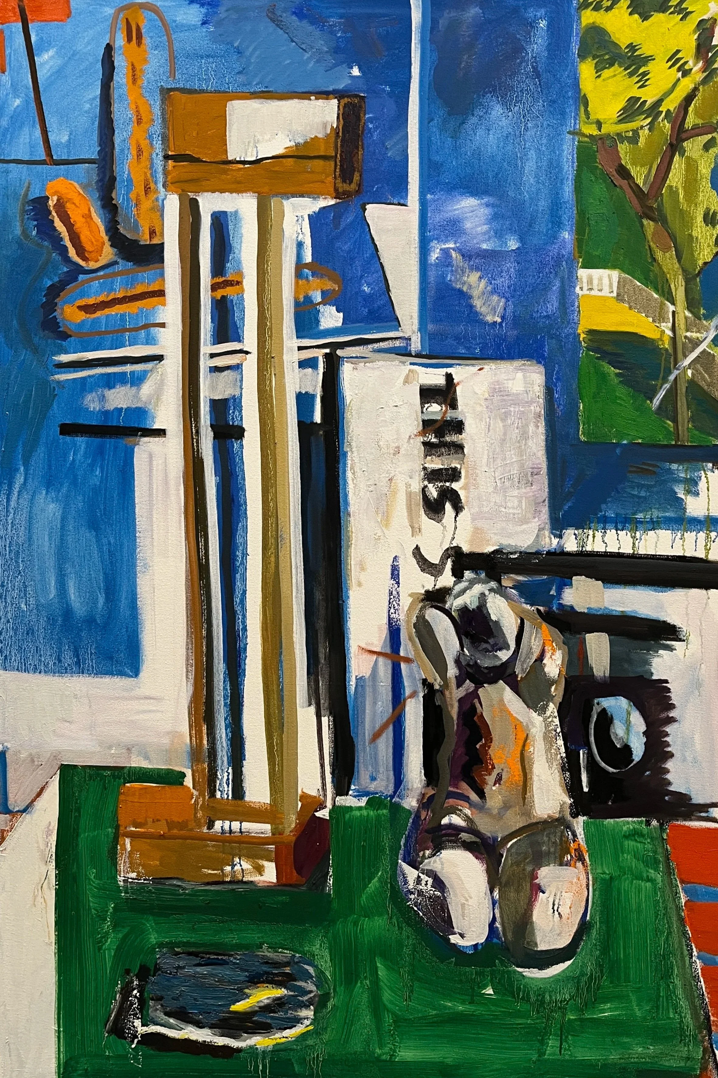 Sculpture on a Table, 48 x 32", o/c, 2026