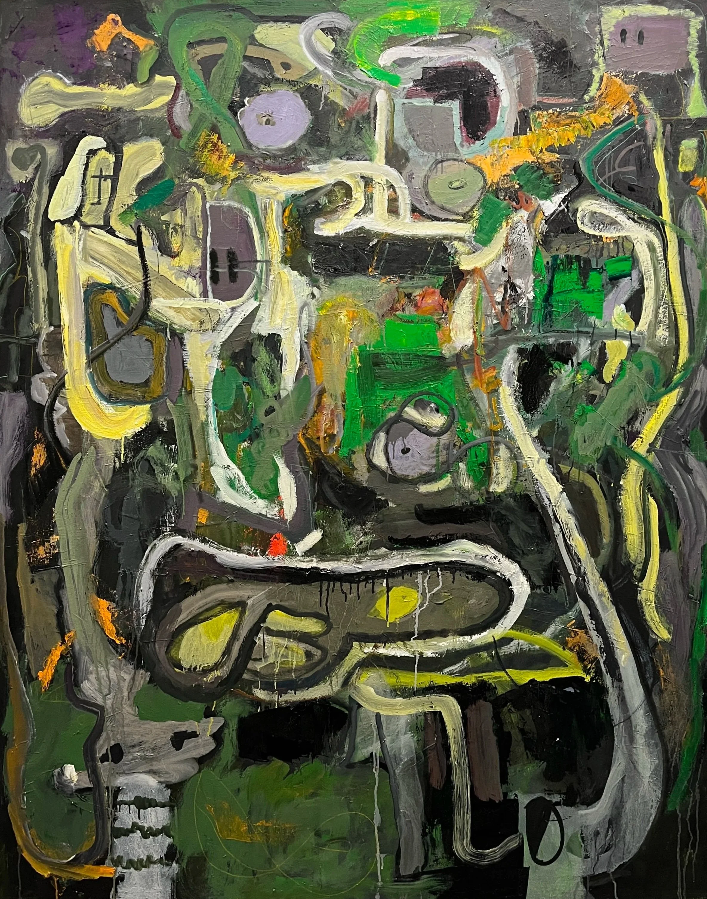 Masquerade, 60 x 48" o/c, 2025-26 
