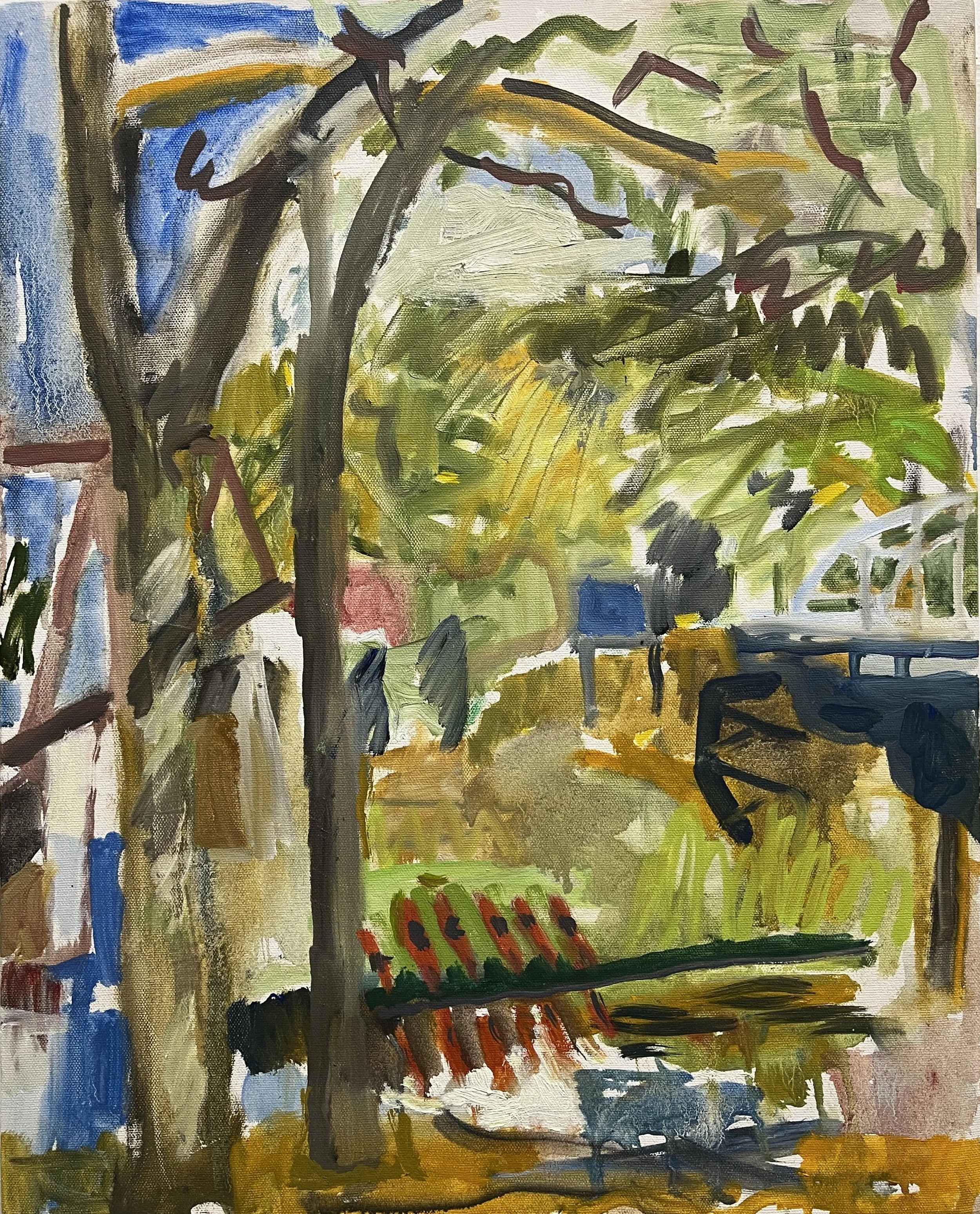 Two Bridges, 20 x 16", o/c, 2026