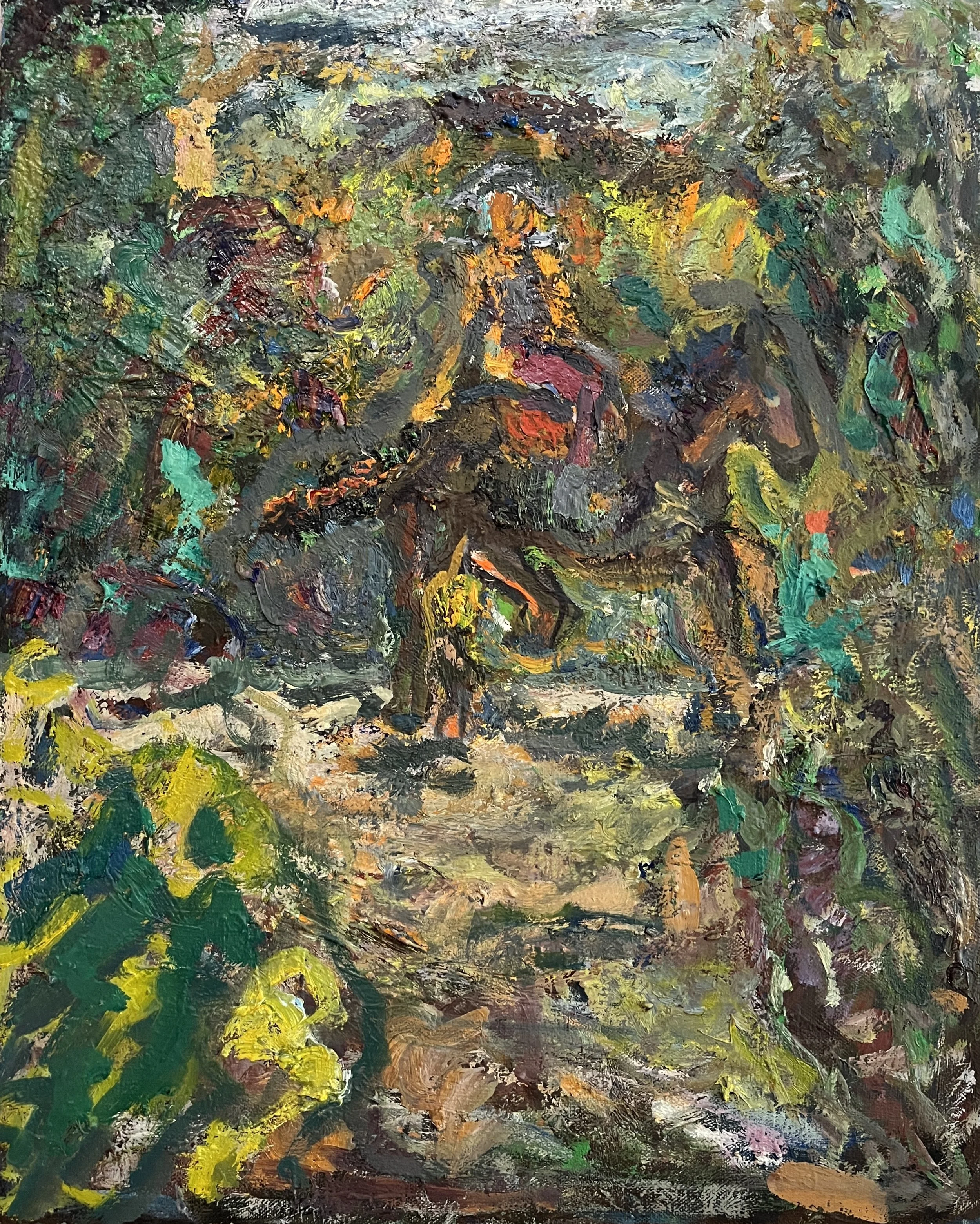 After Rembrandt's Polish Rider, Oil on Canvas, 20 x 16" 2020-26,  