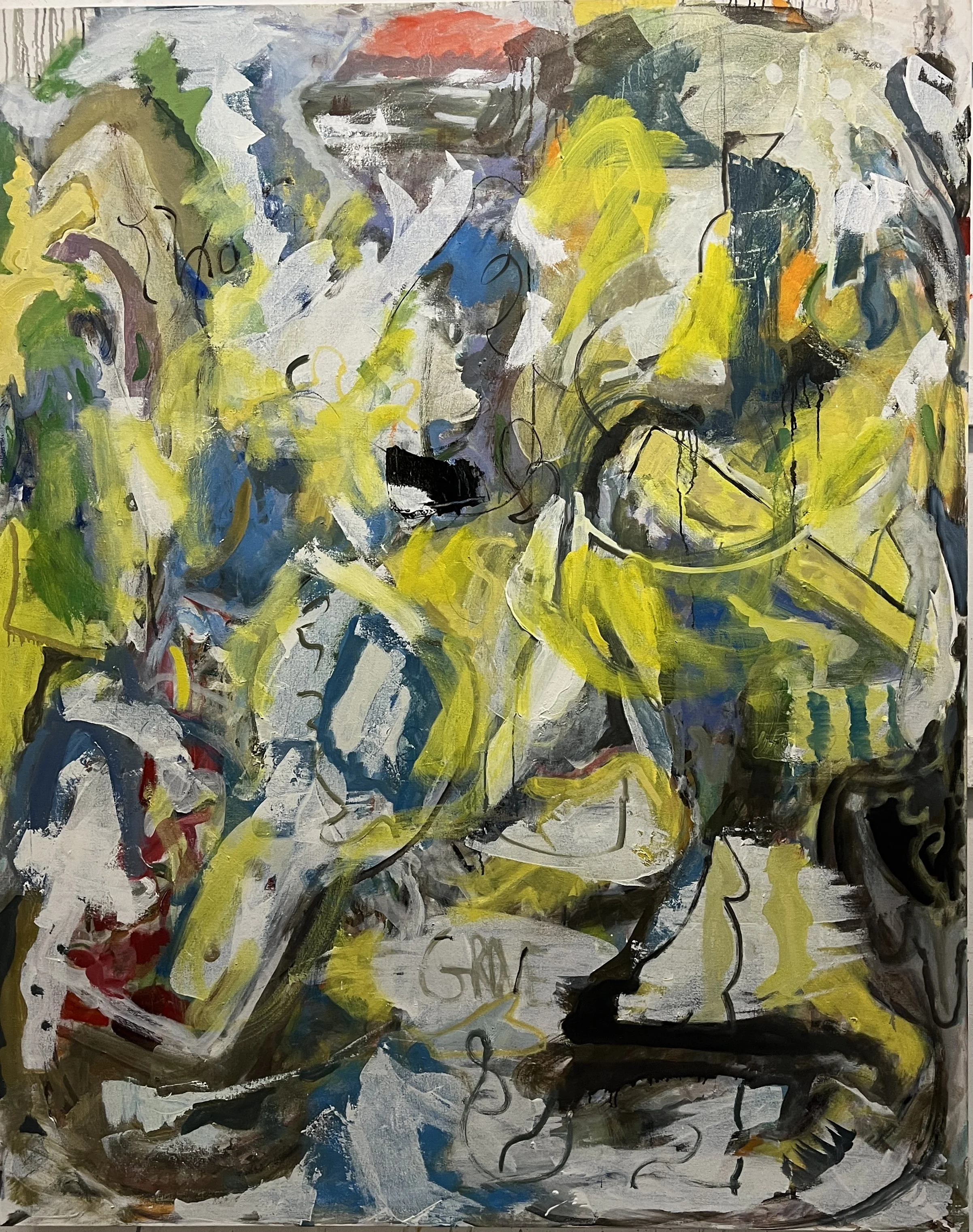 Running Dog, 60 x 48" o/c,  2026, 