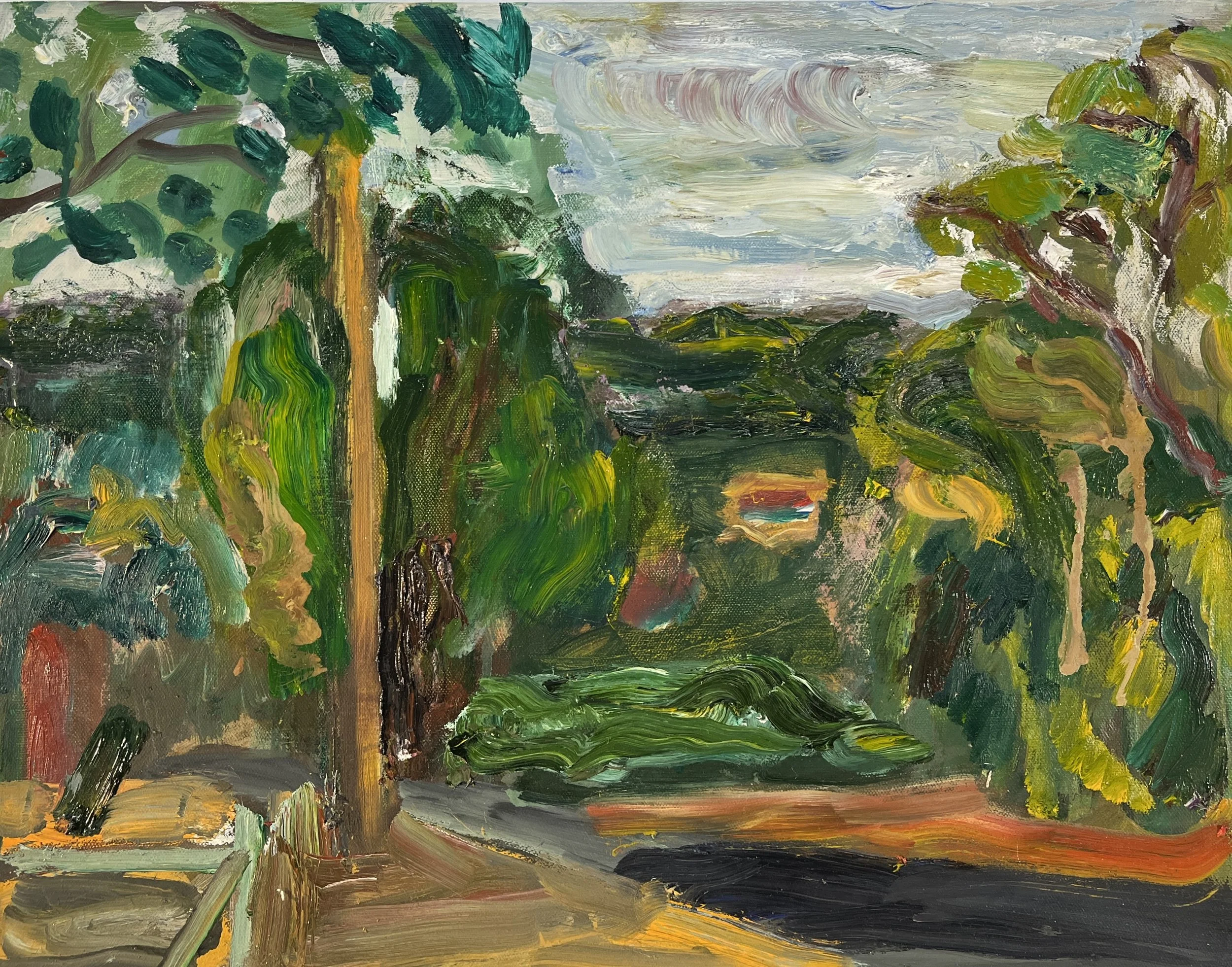 View from the Graton Cemetery, 16 x 20, o/c, 2024 