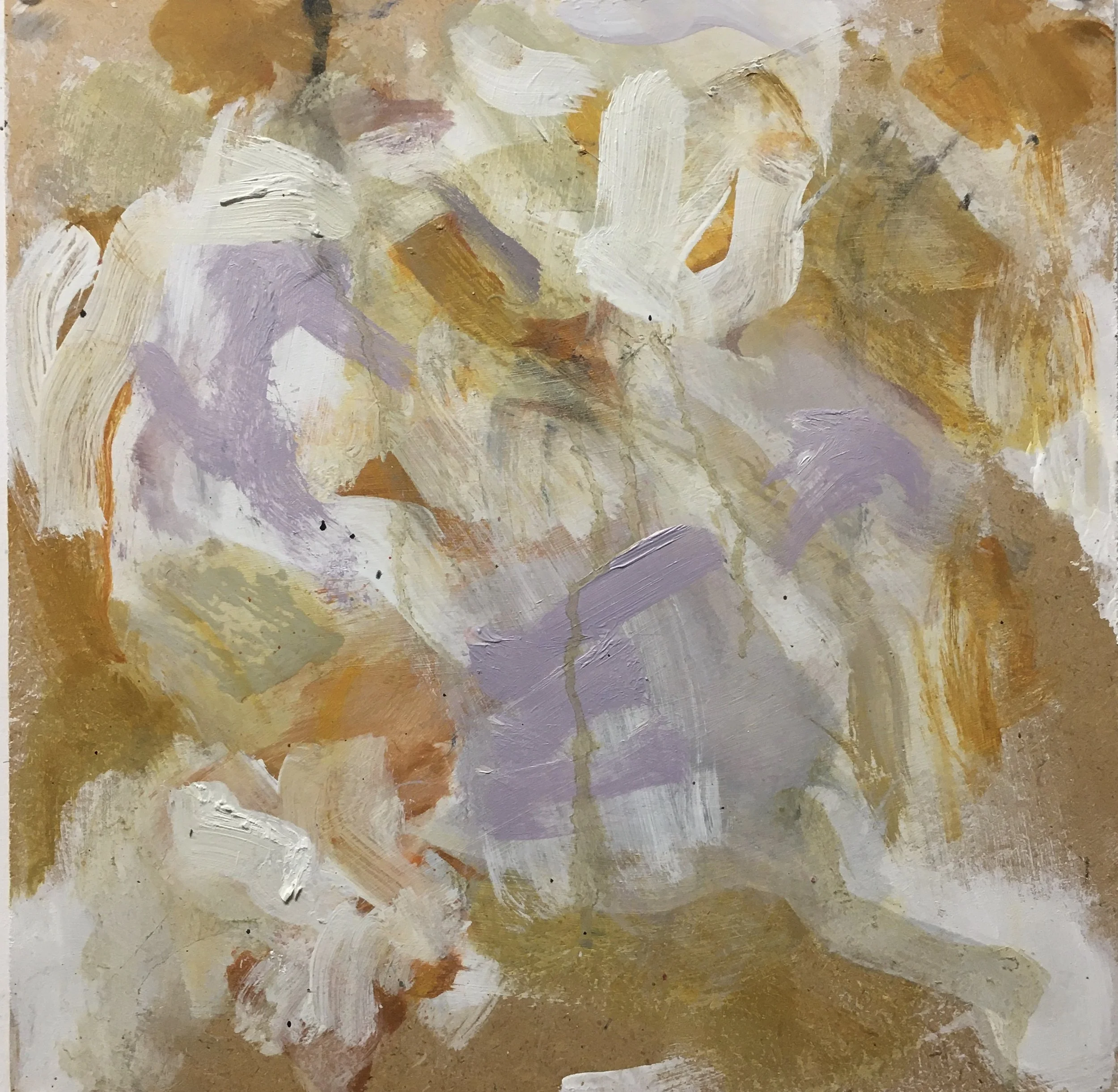Small Abstraction, 12 x 12", Oil on Board, 2019