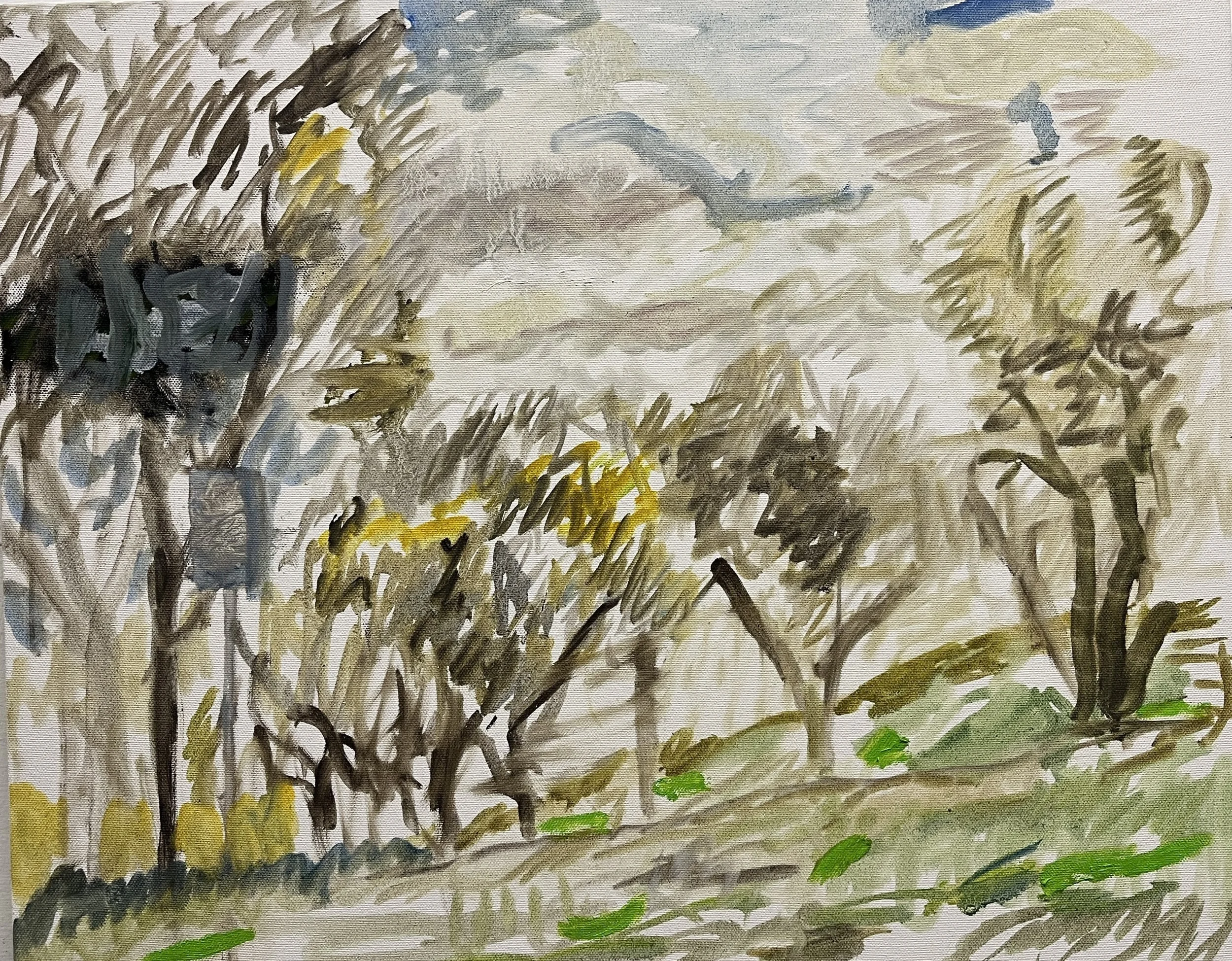 Fall Orchard, 16 x 20" o/c, 2025