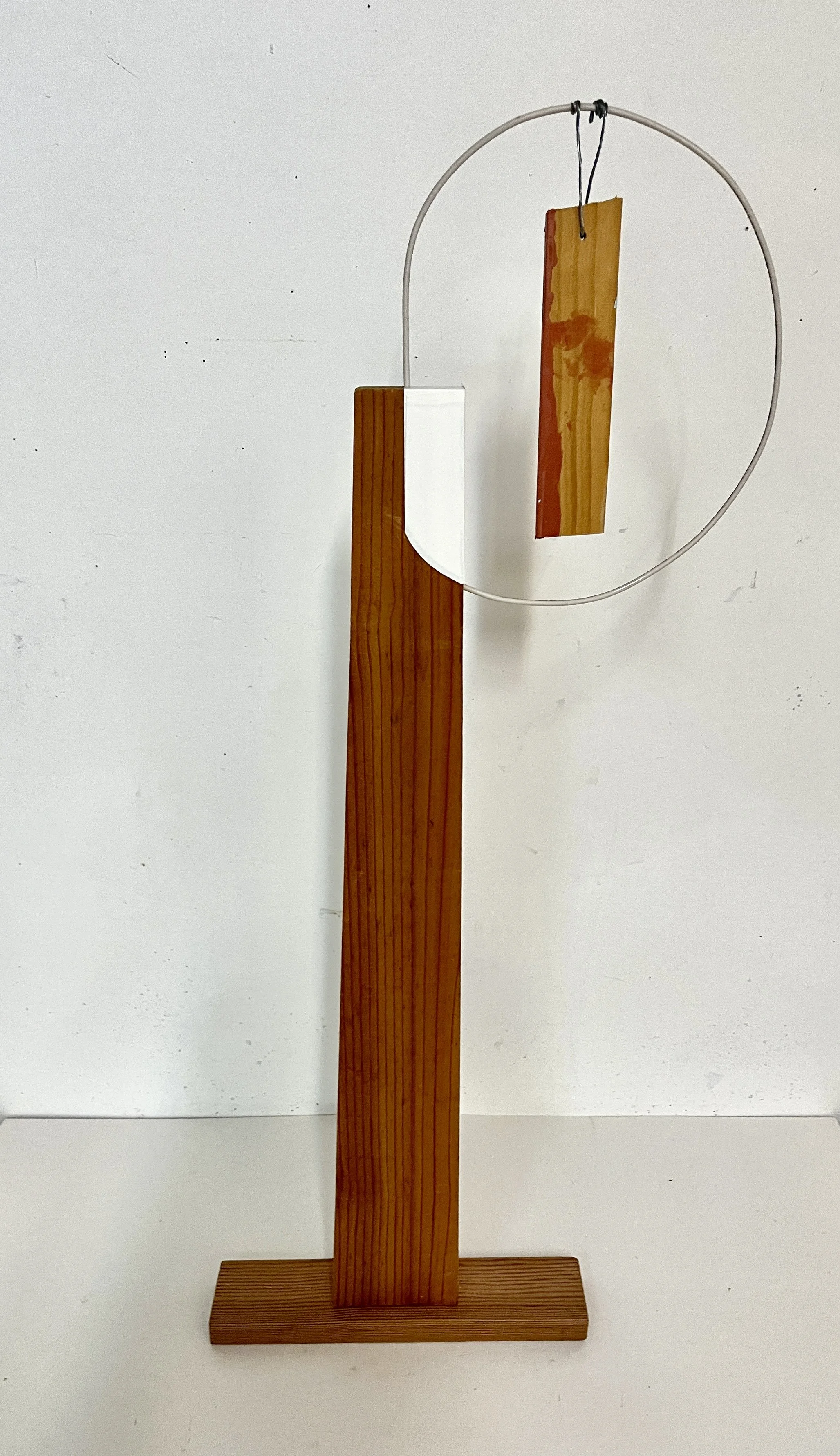 Suspence, 29 x 12 x 3", Wood, Wire & Tape, 2026