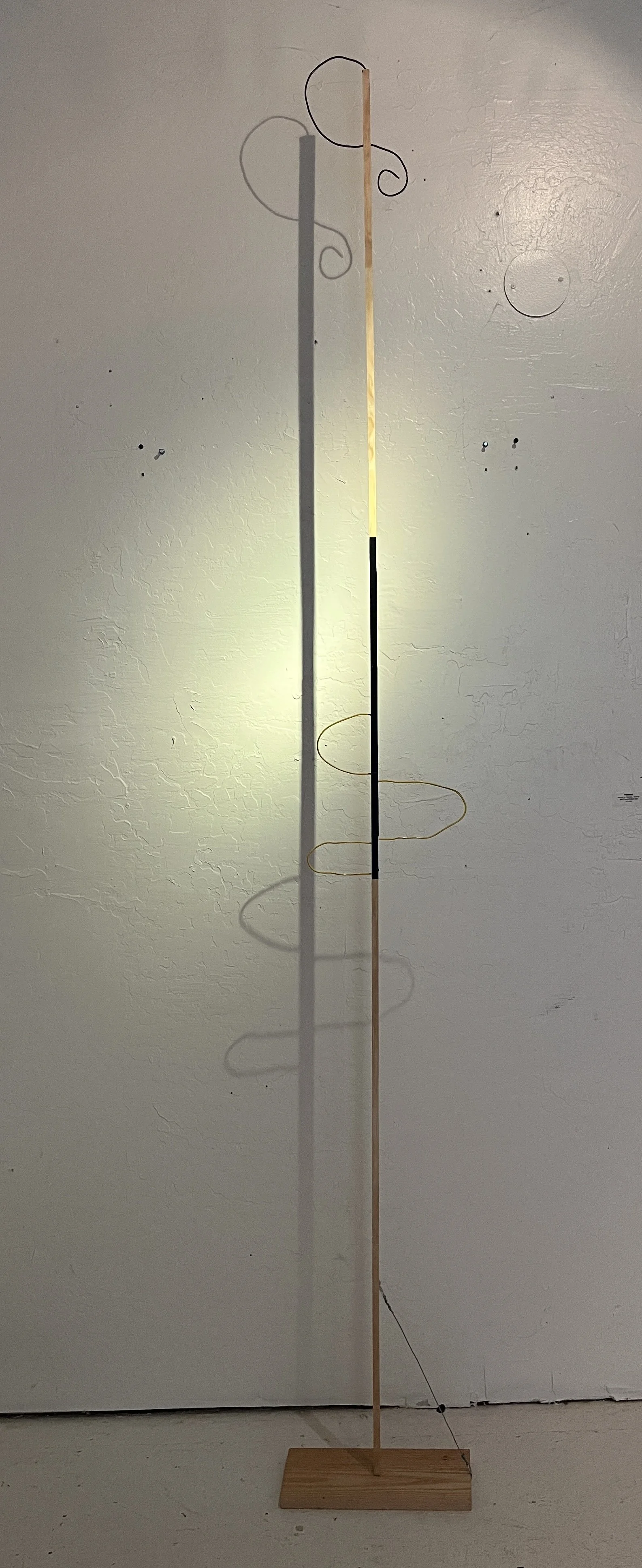 Serendipity, 96 x 12 x 1",  Wood, Wire & Tape, 96 x 12 x 1", 2025