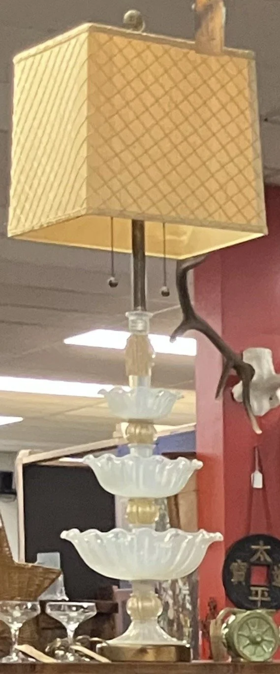 Vintage Marbro Venetian Glass Lamp