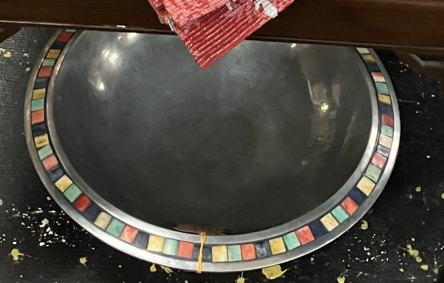 Vintage Mikasa Carnival Aluminum Salad Serving Bowl