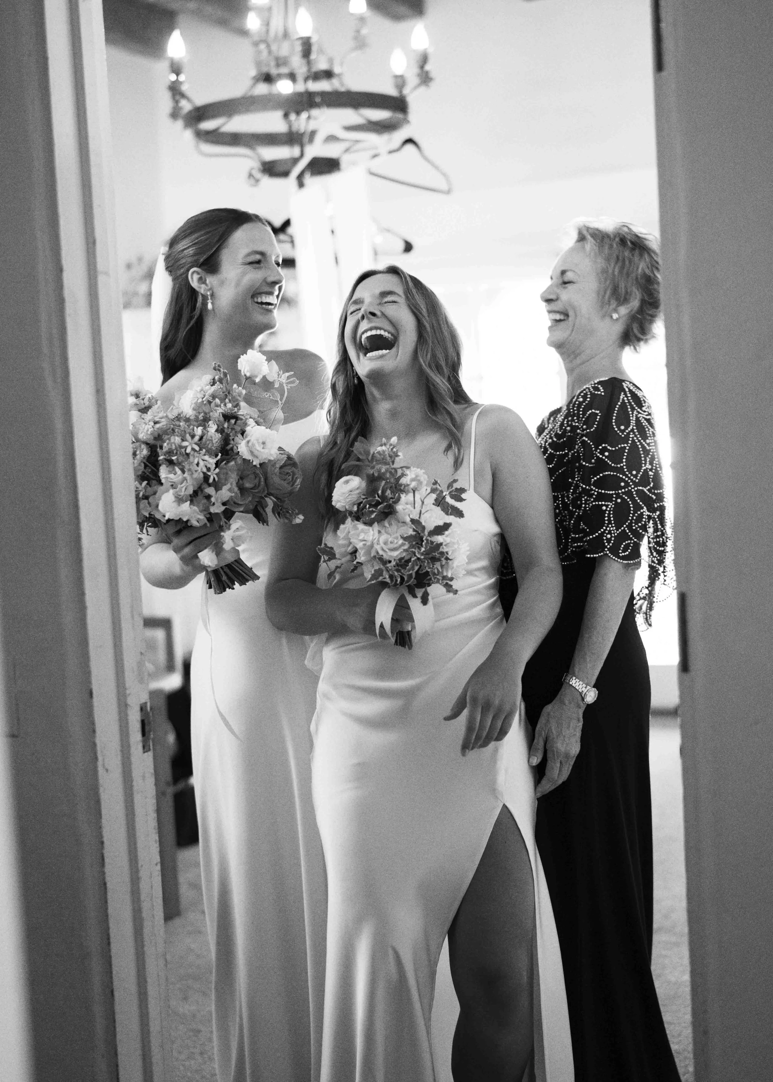 mom and her girls