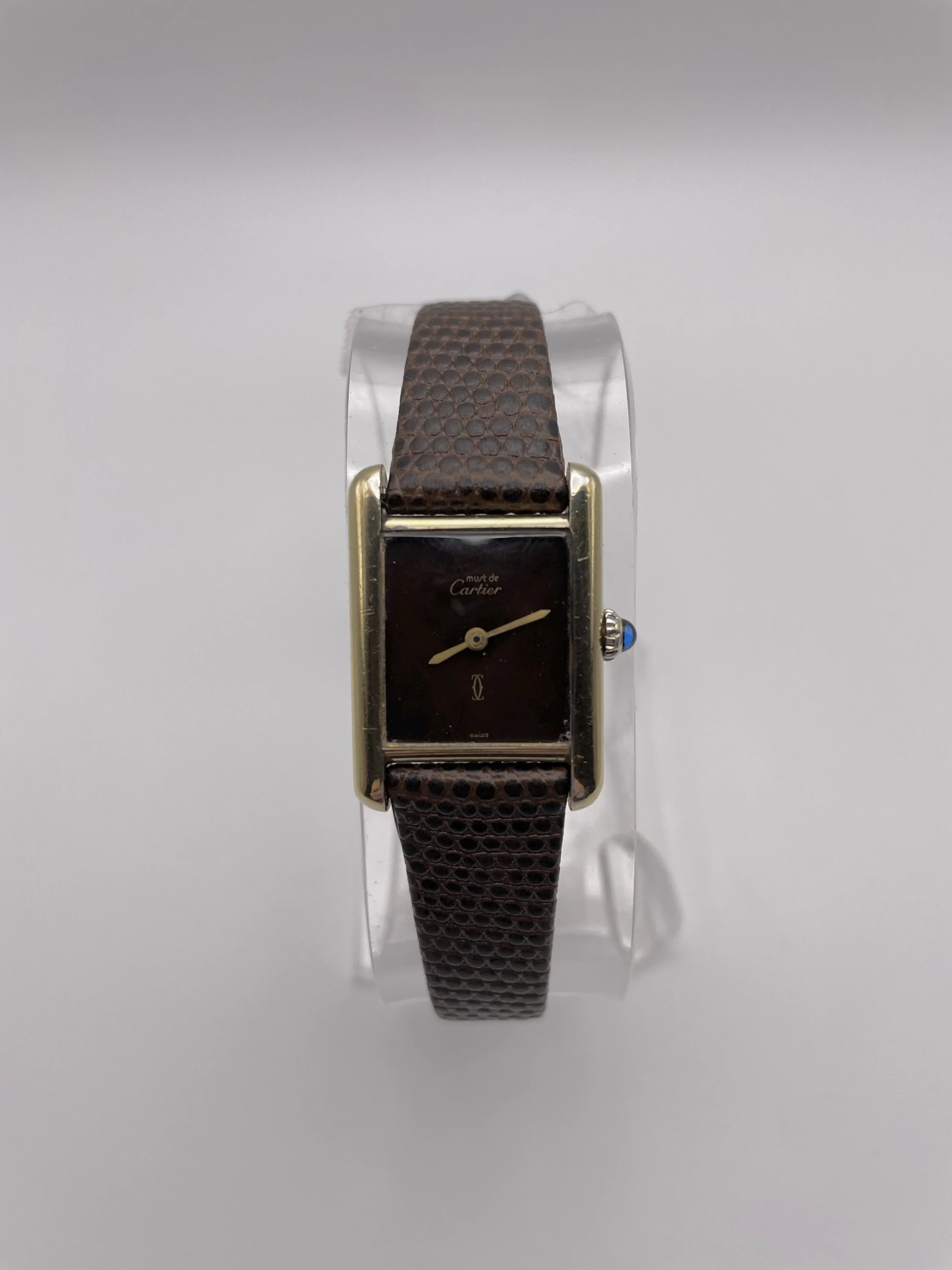 Cartier Tank Vermeil SM Tiger Eye Dial
