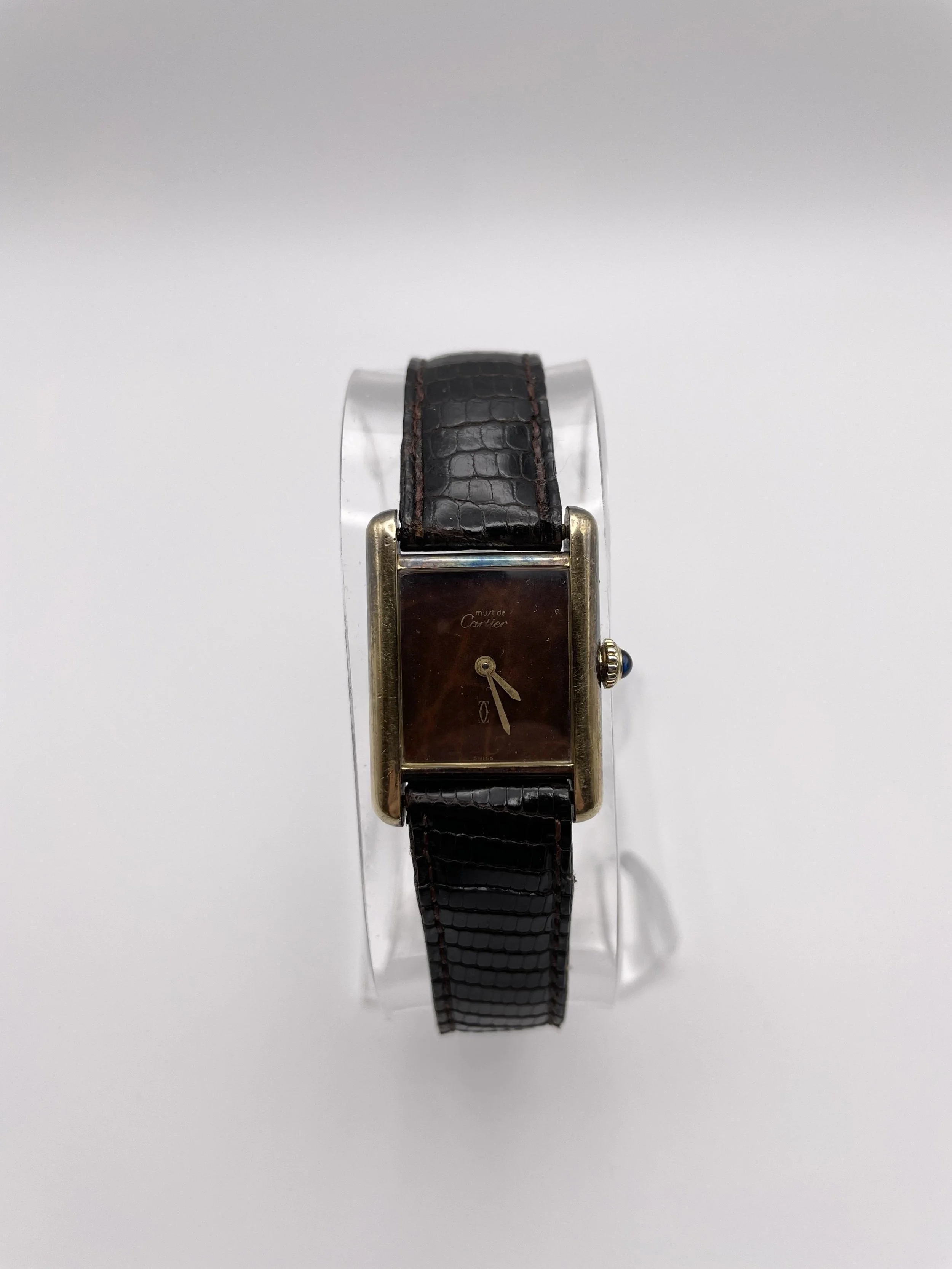 Cartier Tank Vermeil SM Tiger Eye Dial