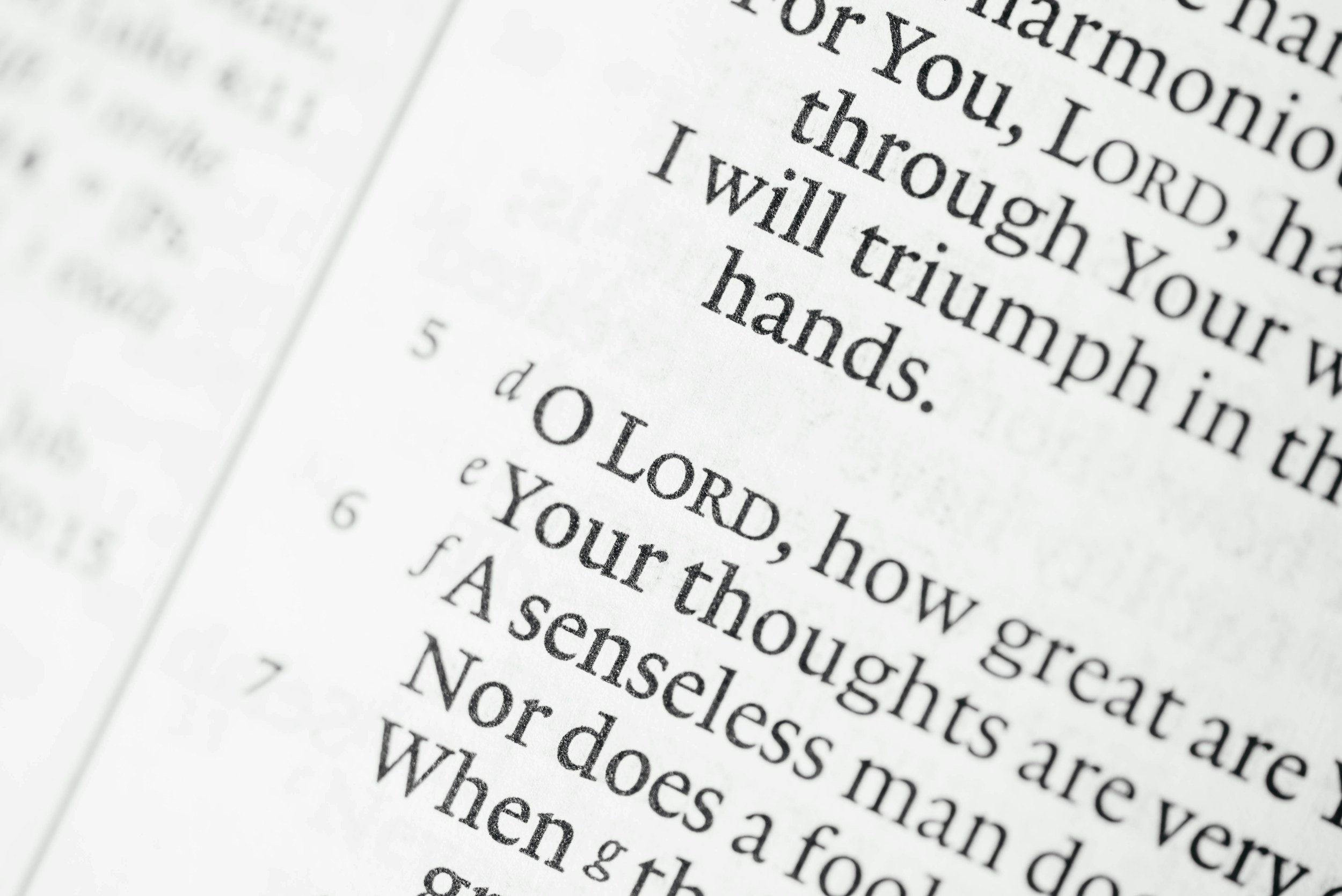 Close-up of a page from a book with printed black text on white paper, focusing on the middle section of the text.
