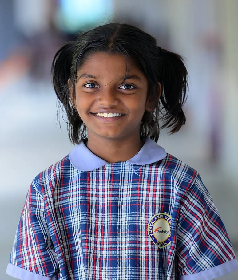 Girl smiling