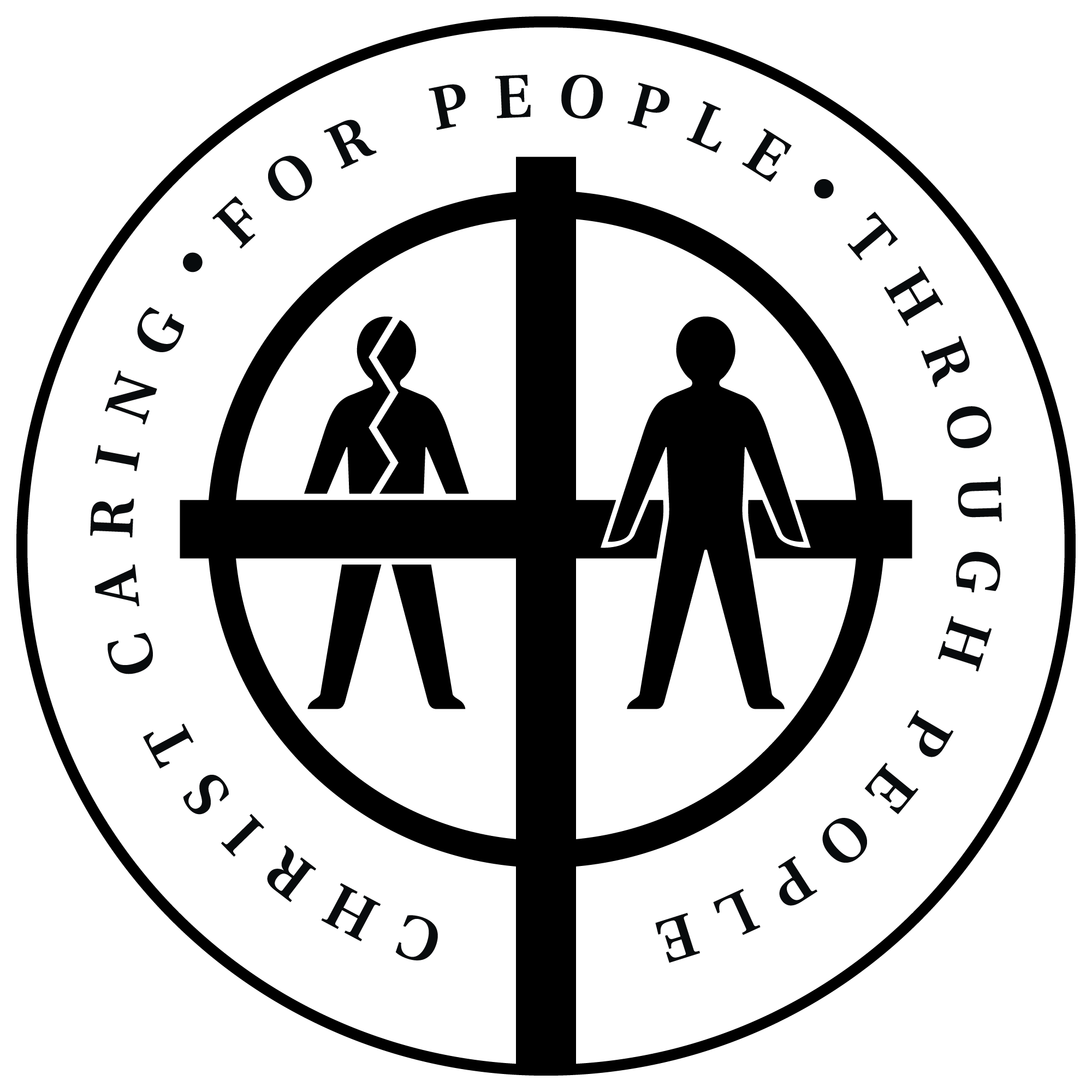 Text that reads 'FROM THE PEOPLE, FOR THE PEOPLE' in a circular pattern around a silhouette of a mountain range.