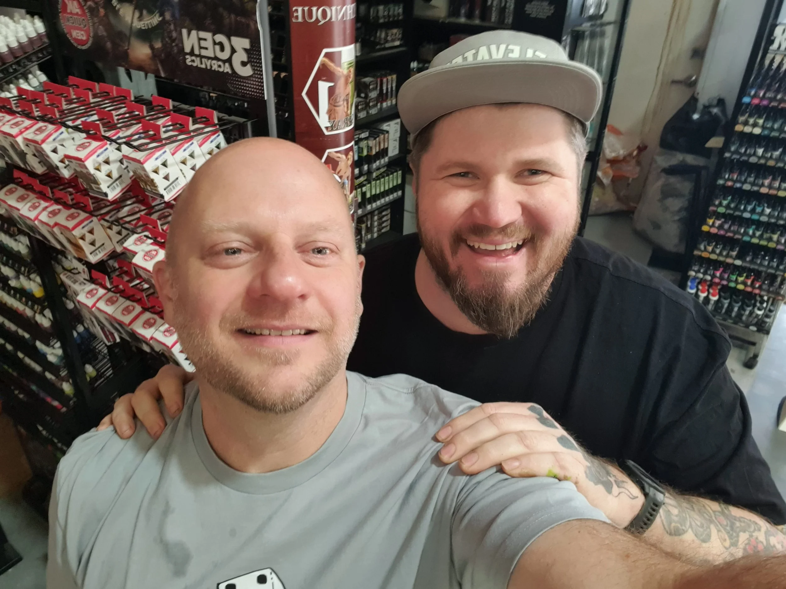 Me and Hayden - The original "Can You Make me a Dice Tray?" friend