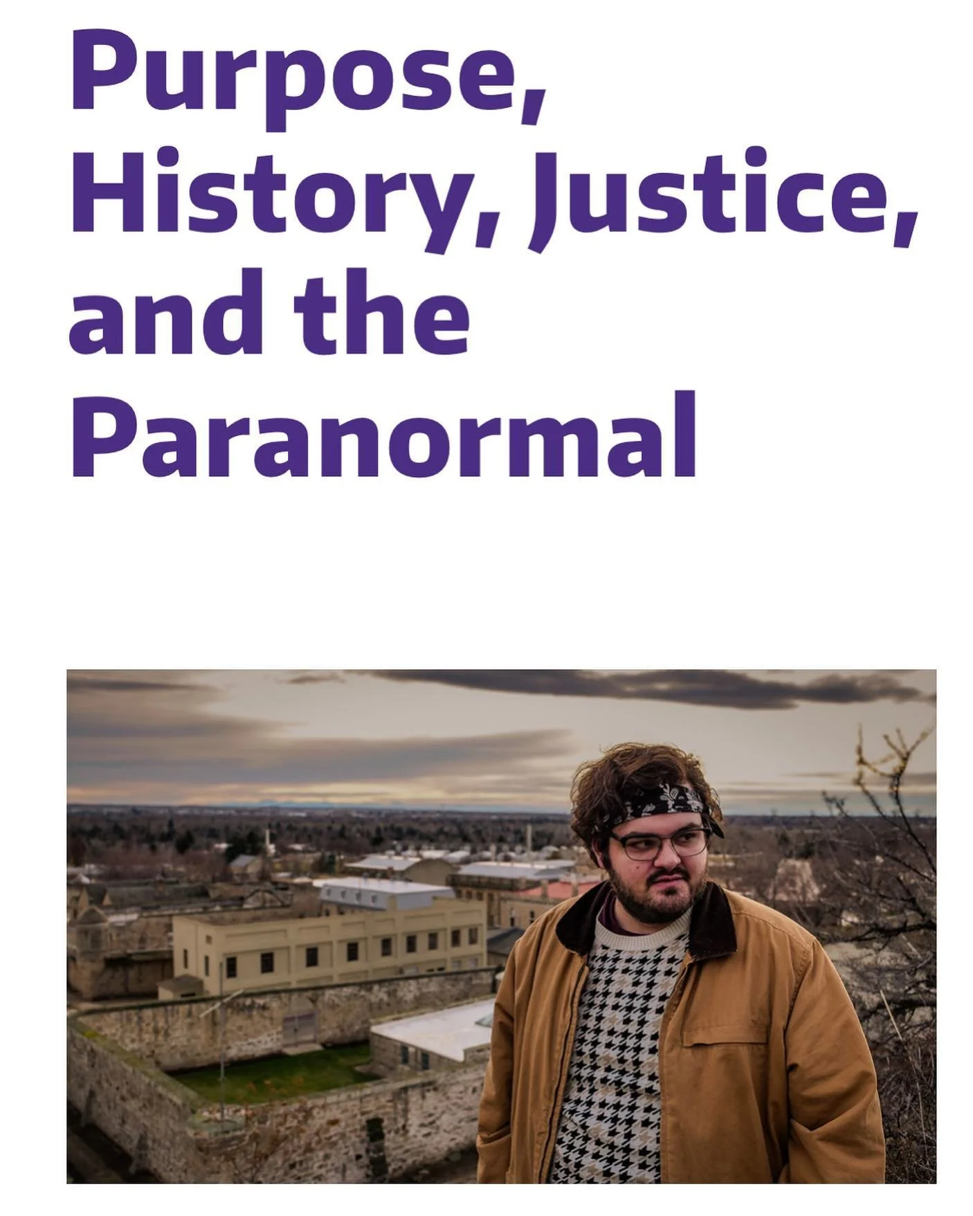 University of Washington Bothell just published an interview with me and an article about our paranormal project. I feel so honored to be noticed by the academic community. Special thank you to Monique Taylor for not just interviewing me, but helping