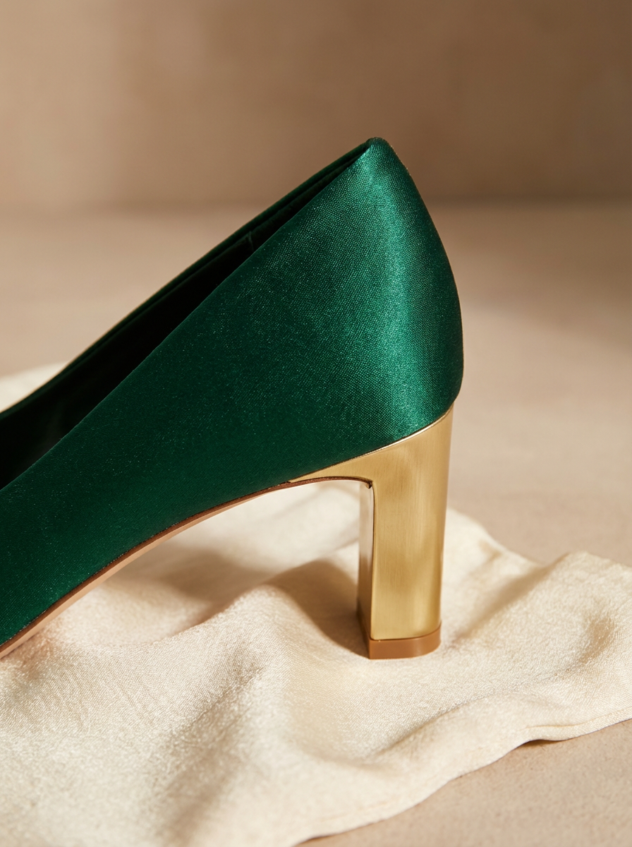 Satin Pump Shoe