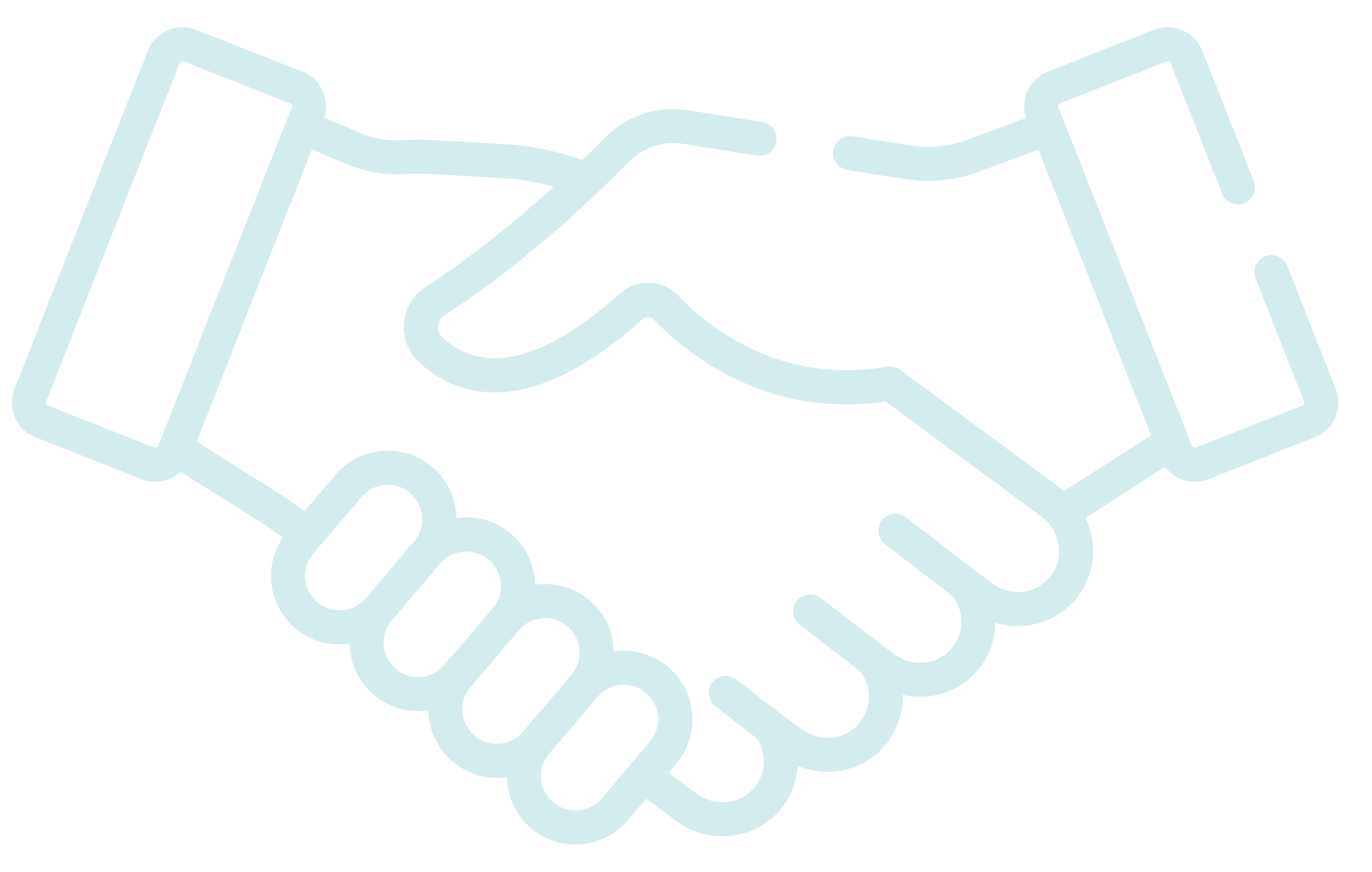 Illustration of two hands shaking.