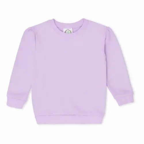 Girls Puff Sleeve Sweatshirt