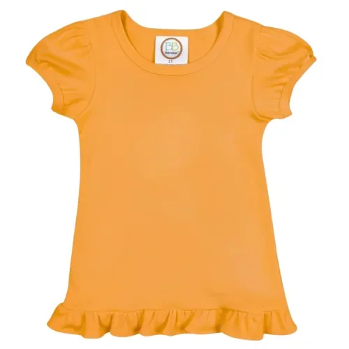 Girls Ruffle Short Sleeve Shirt