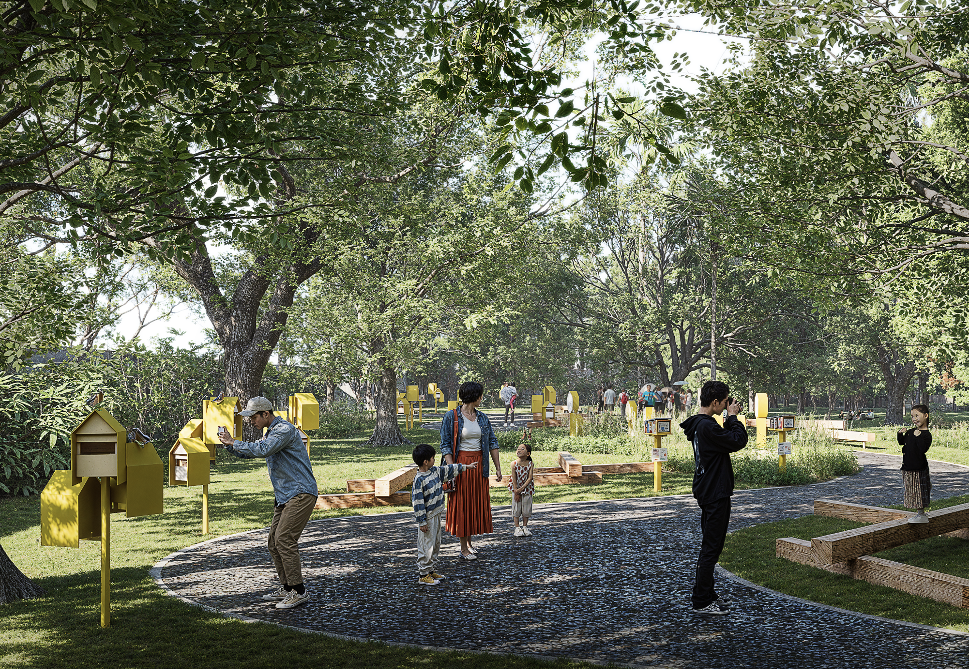 Architect's render for future landscaping
