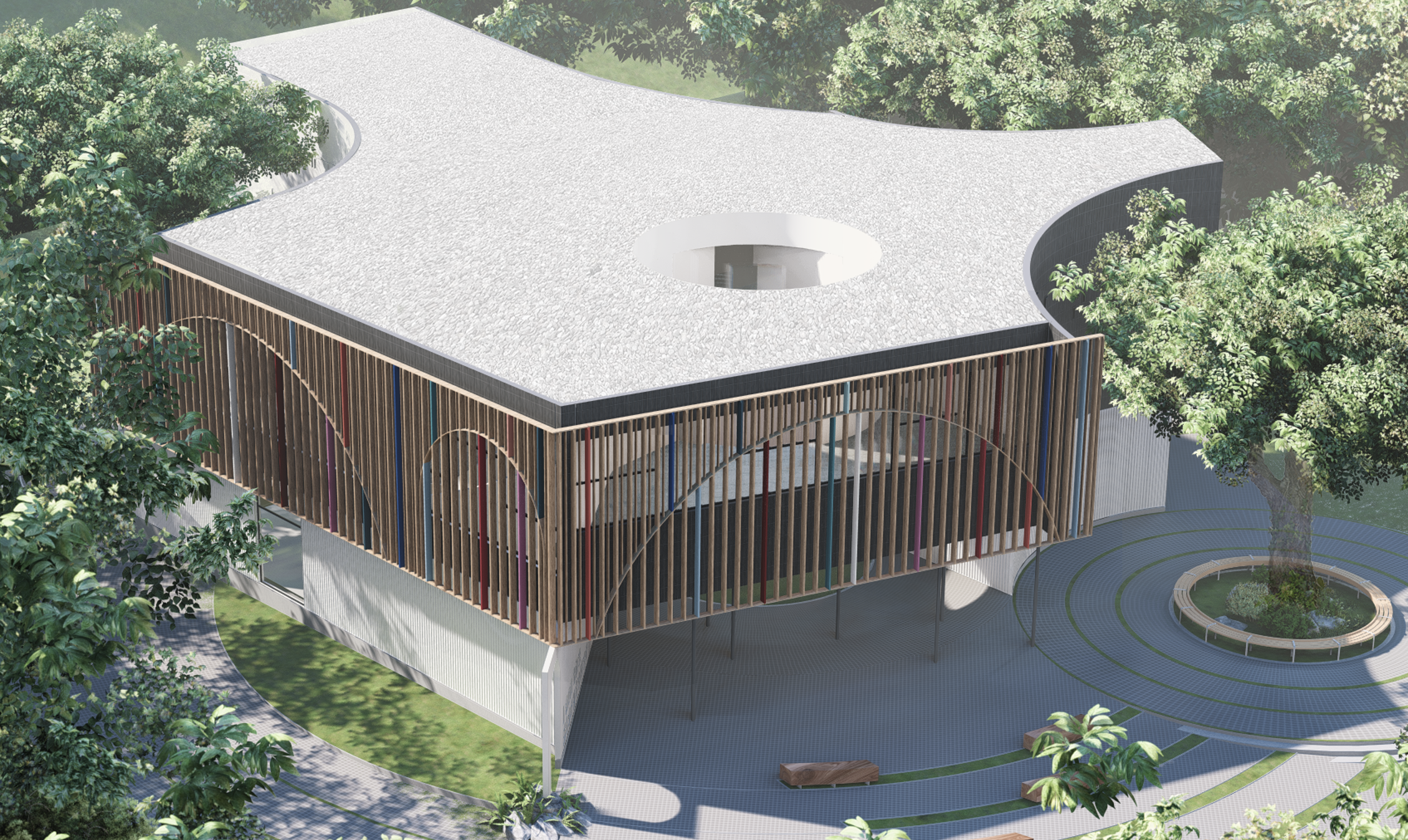 Architect's render for "I Am the Storyteller"