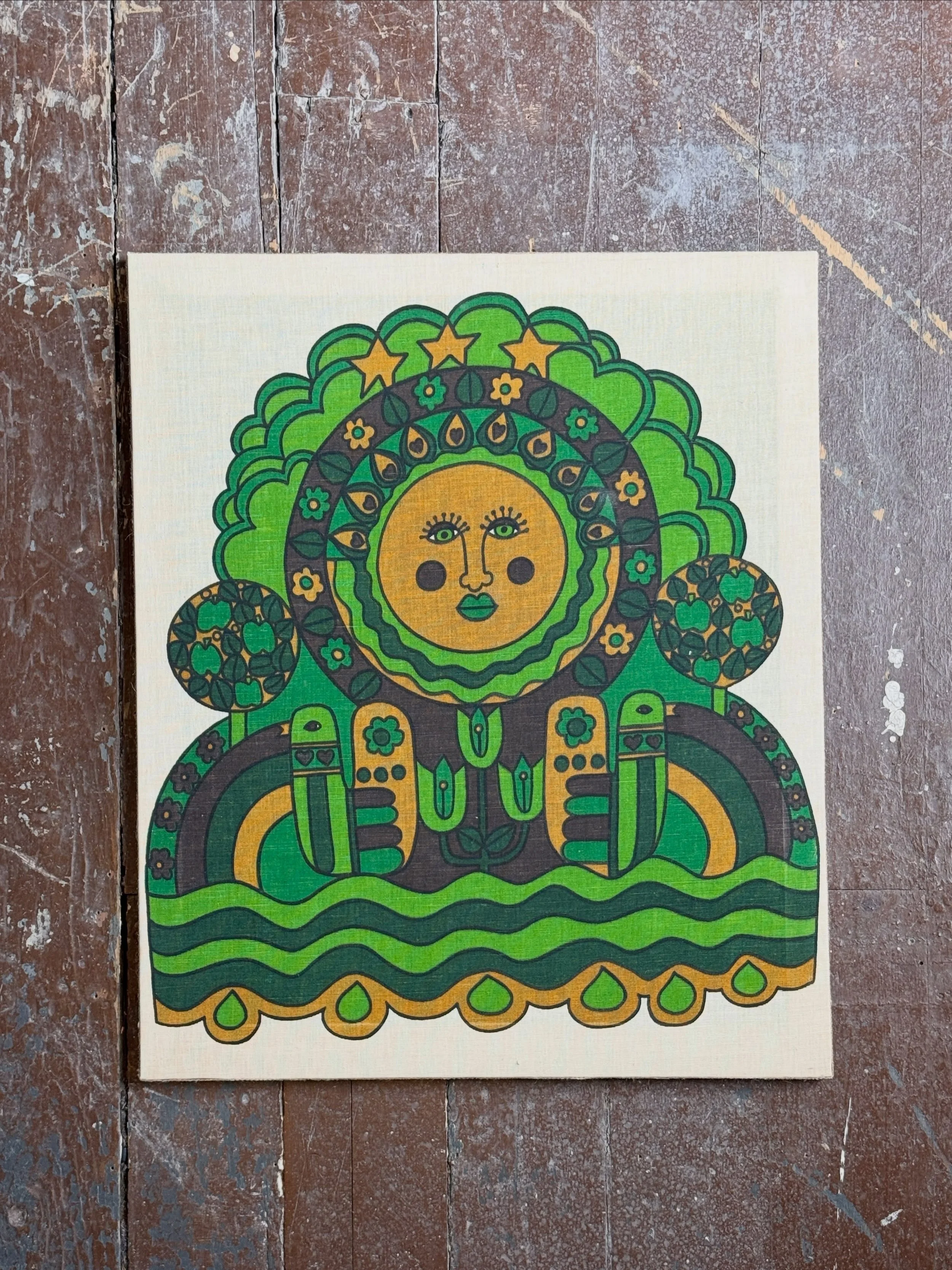 object of the day 🌞

INCREDIBLE 1970&rsquo;s Swedish fabric printed piece. does not get much more 70&rsquo;s than this. truly obsessed with this one.

thanks @kc_second_story for bringing this one in!

#vintageart #popart #swedishdesign