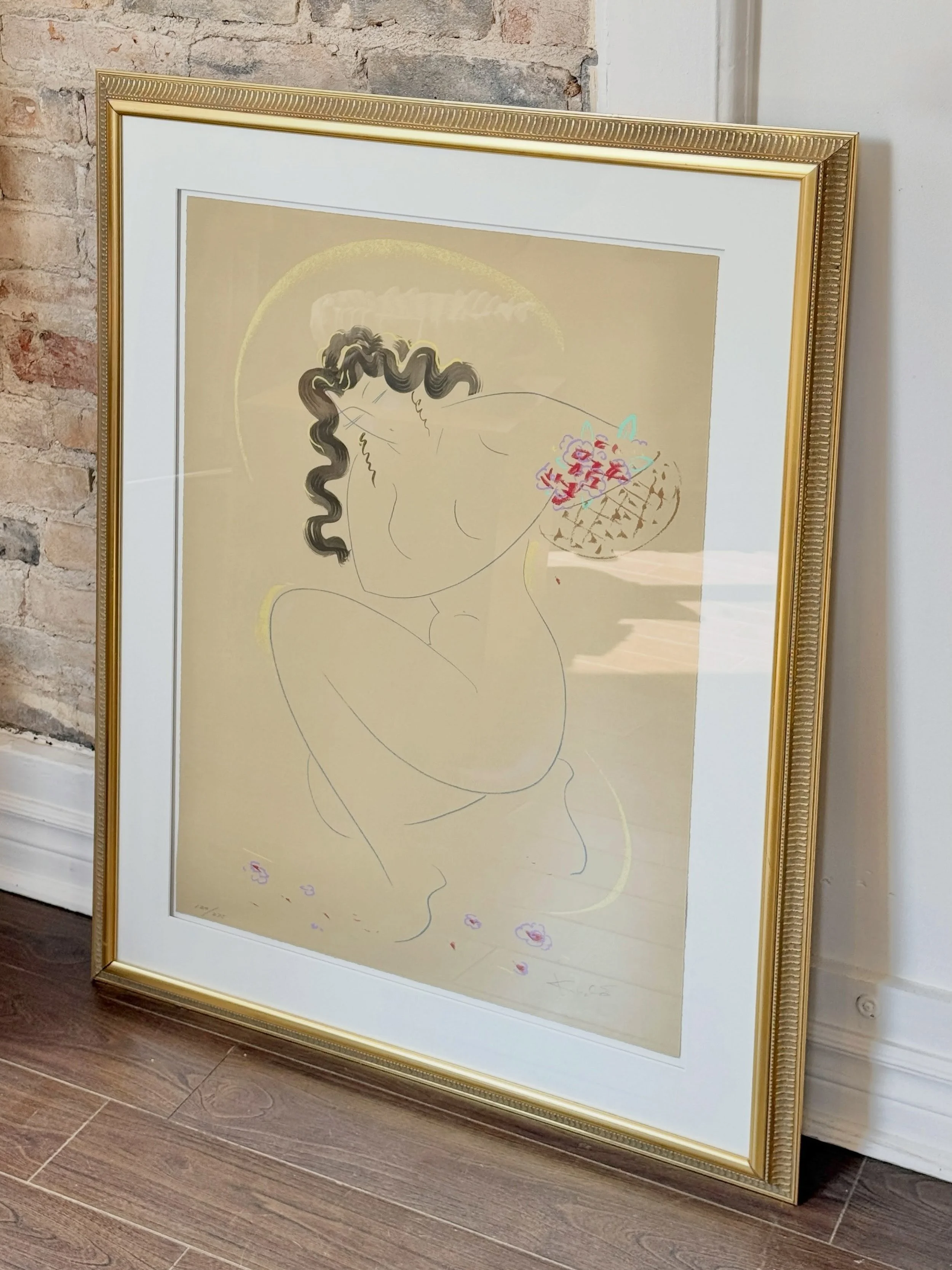object of the day 🌷

signed limited edition serigraph by Muramasa Kudo titled &ldquo;The Gatherer&rdquo;. 

31&rdquo; x 39.5&rdquo;

$250

just brought in today by @oliveandpearlvintage 

#serigraph #vintageart #vintagefinds