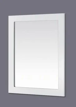 KS White Framed Mirror