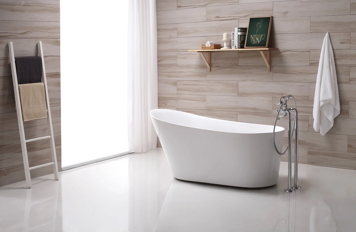 SY175 Freestanding Slipper Bath 1600mm - image 2
